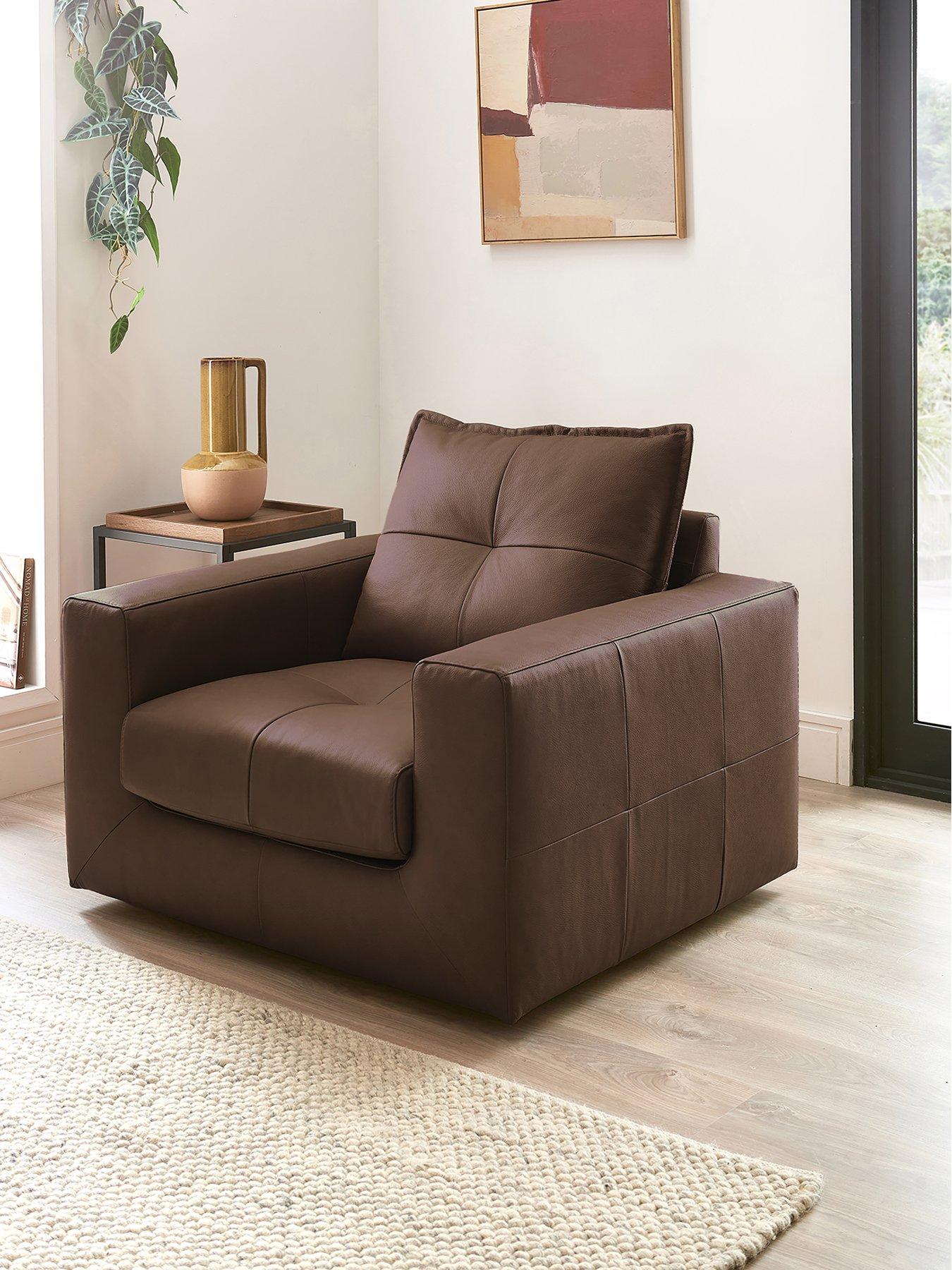 The Very Collection Tribeca Italian Leather Armchair - FSC® Certified