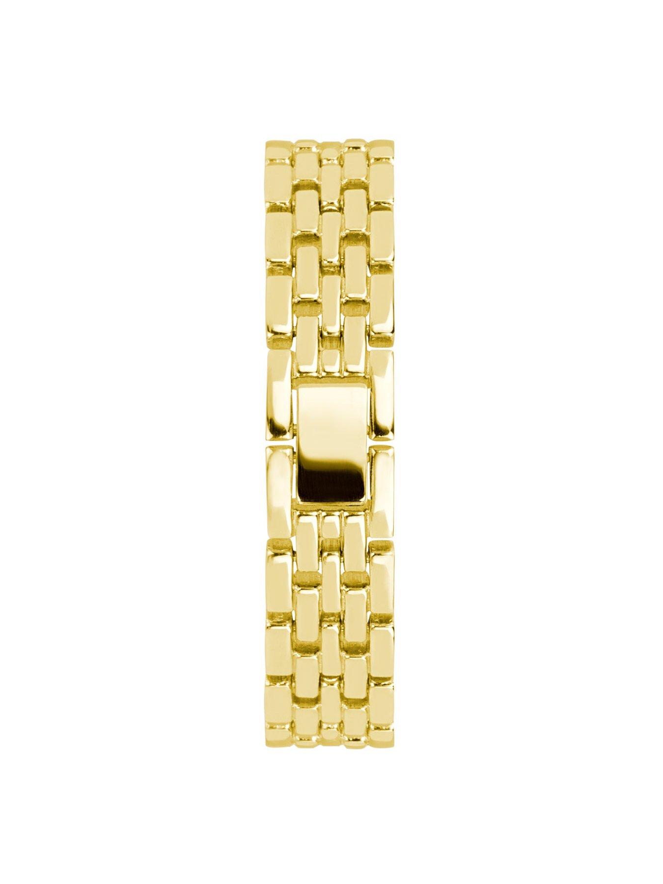  image of limit-30mm-womens-round-gold-analogue-watch-with-gold-bracelet