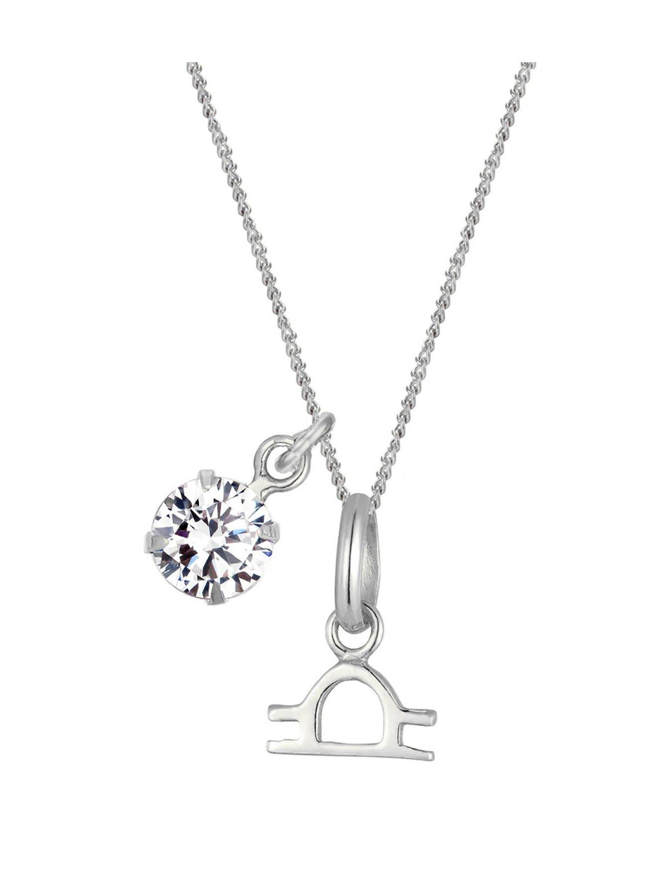 the-love-collection-sterling-silver-zodiac-sign-and-white-cz-charm-necklace