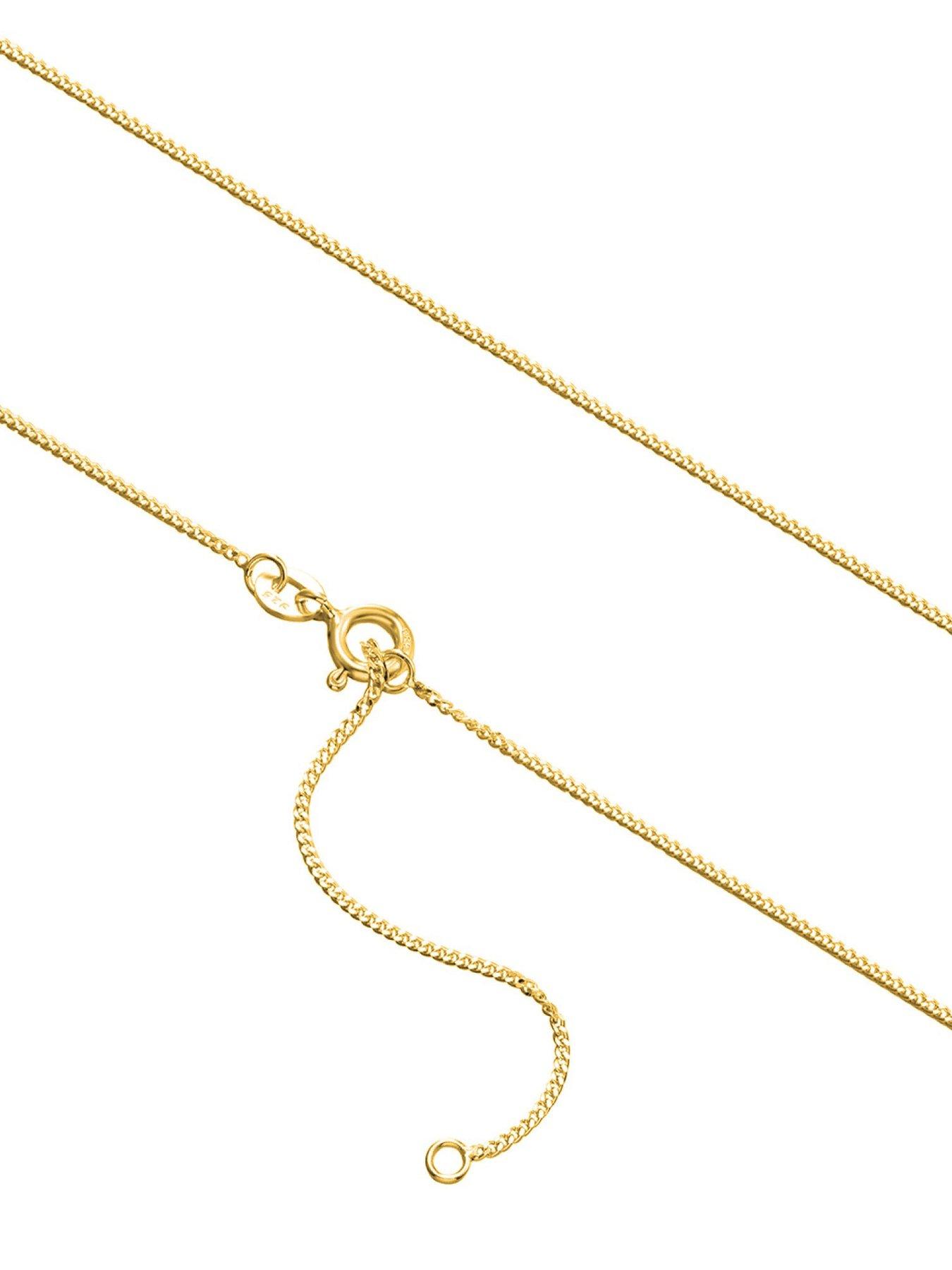 Image 4 of 4 of The Love Collection Gold plated Sterling Silver Zodiac Sign and White CZ Charm Necklace