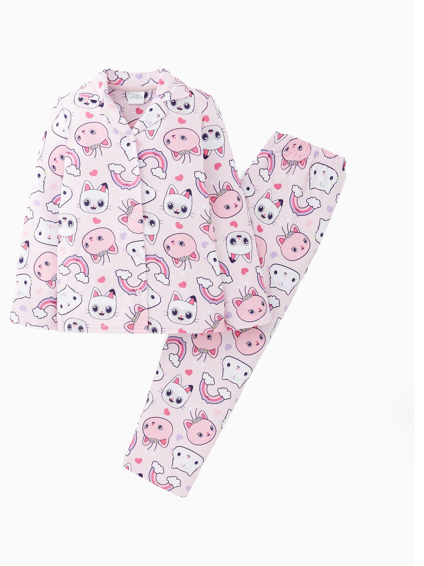 Gabby's Dollhouse Button Down Pyjama Set - Pink