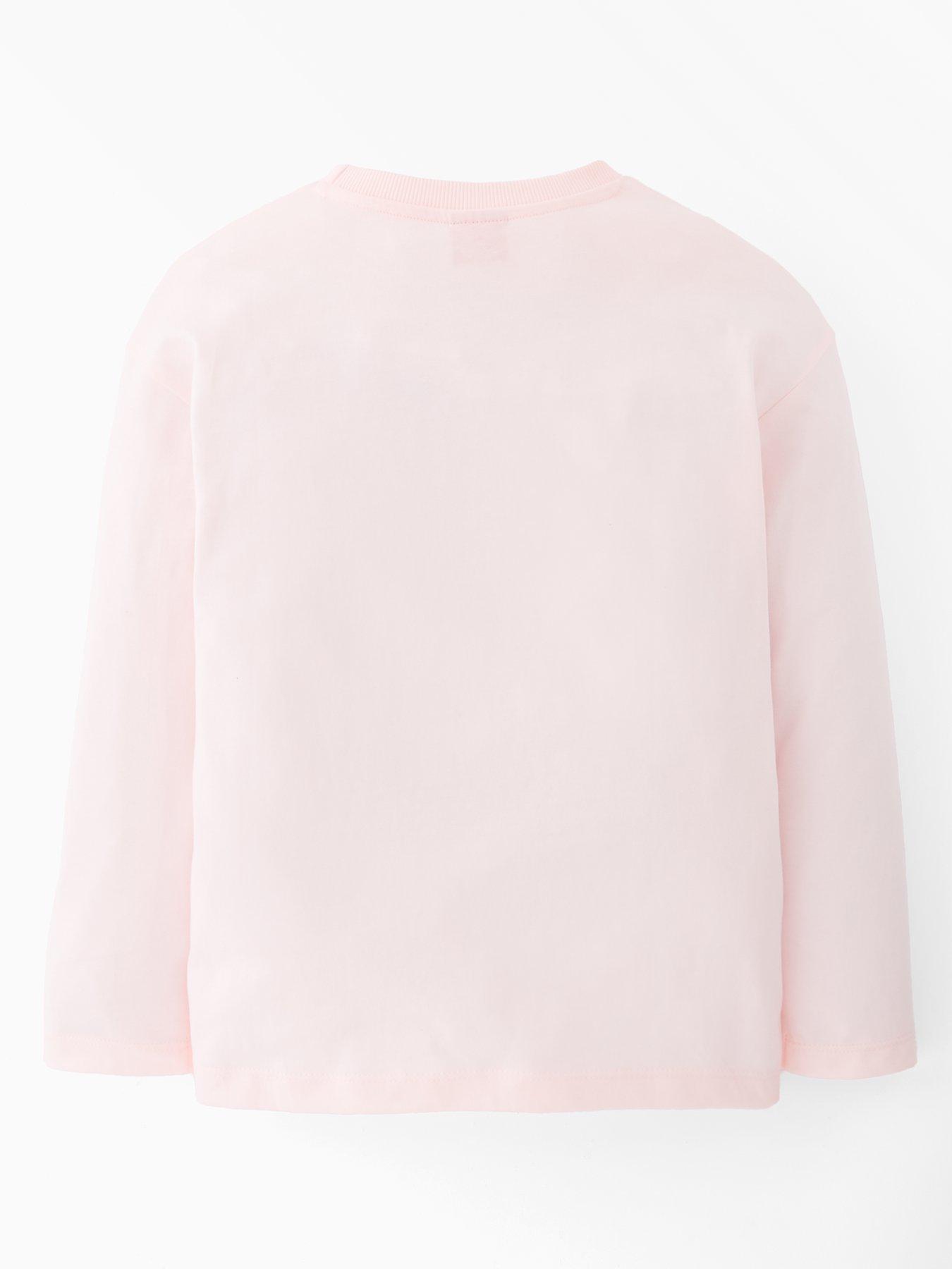  image of barbie-leopard-heart-long-sleeve-t-shirt-cream