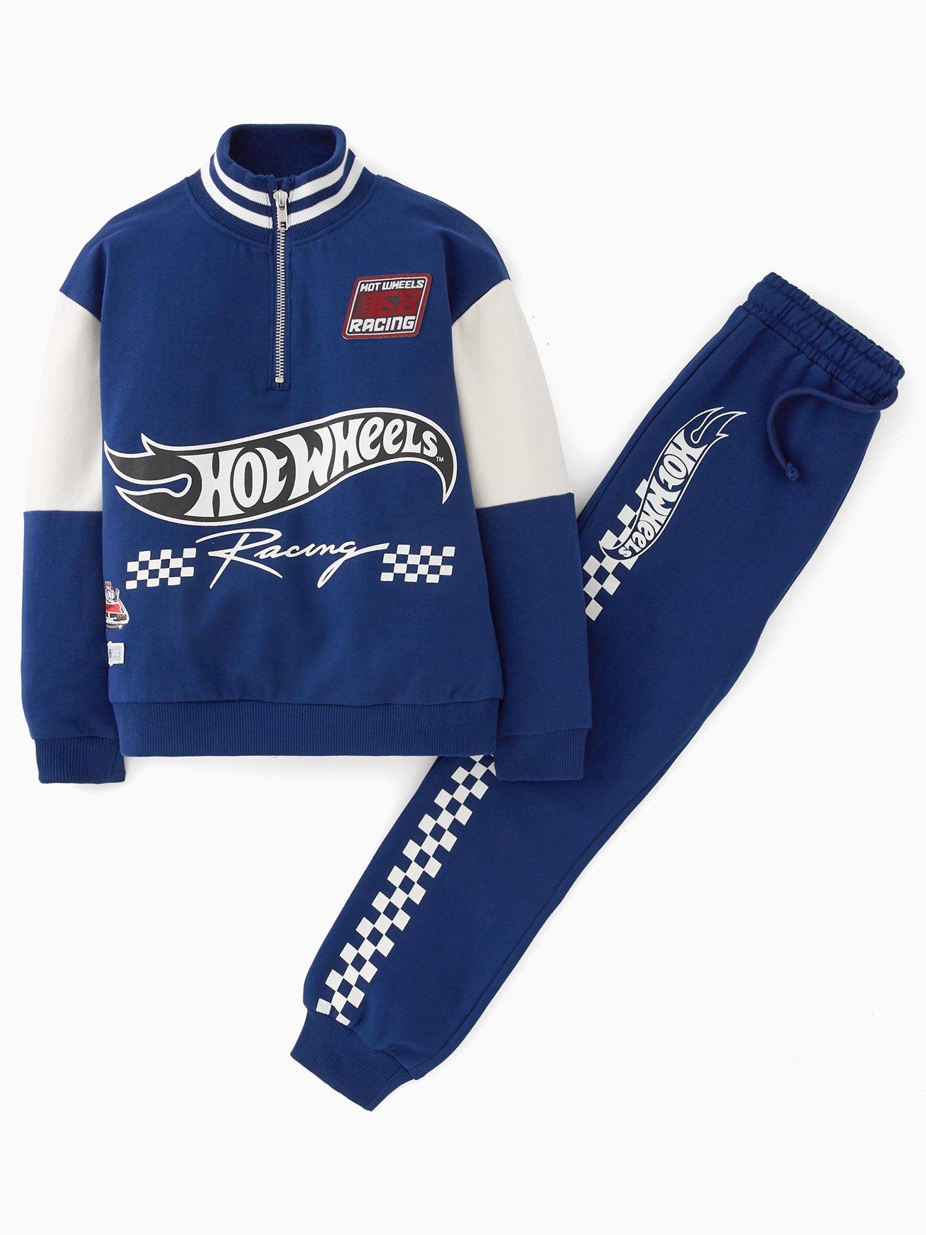 Hot Wheels Half Zip Sweat Set - Navy
