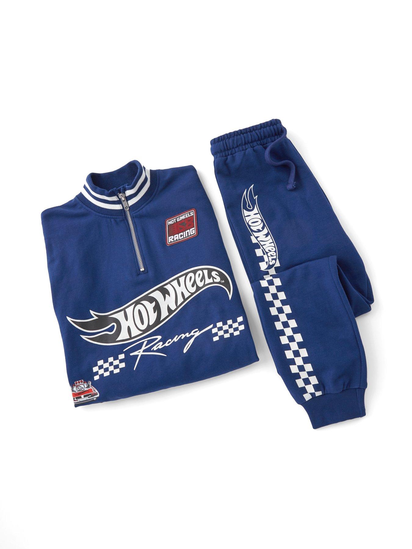  image of hot-wheels-half-zip-sweat-set-navy
