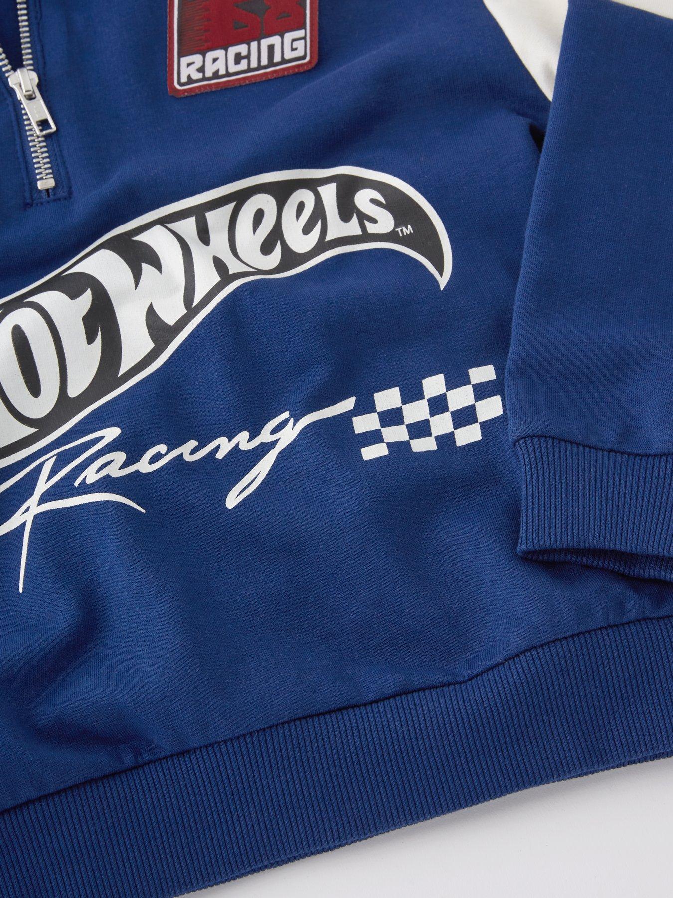  image of hot-wheels-half-zip-sweat-set-navy