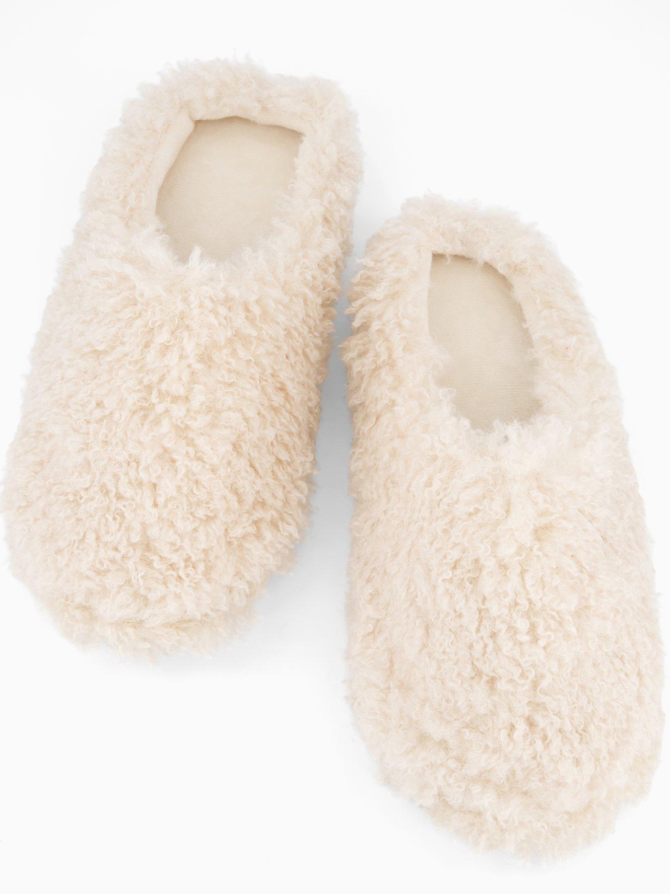 Image 3 of 7 of Loungeable Cosy Mule Slipper - Cream