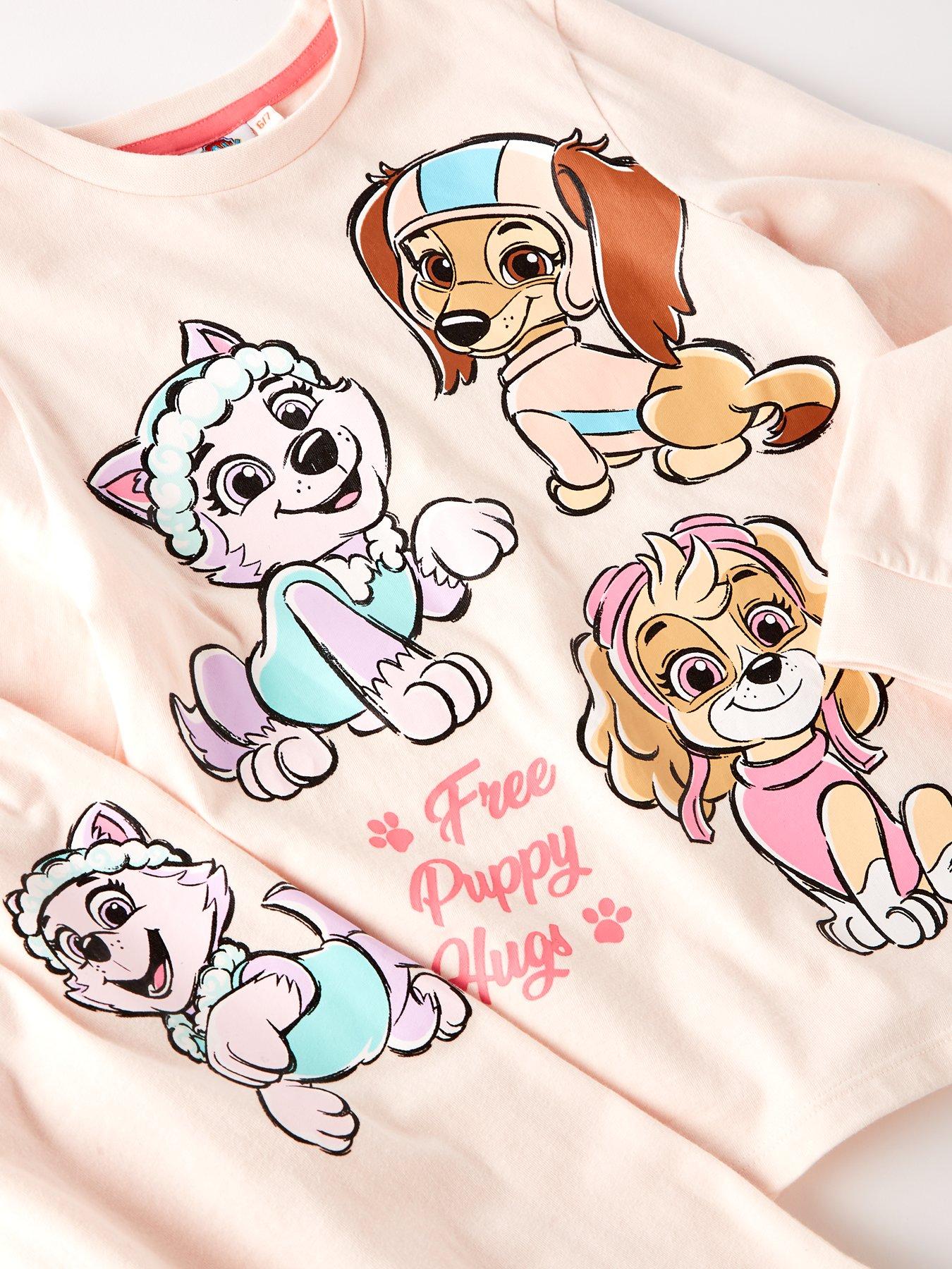  image of paw-patrol-long-sleeve-pyjama-set-pink