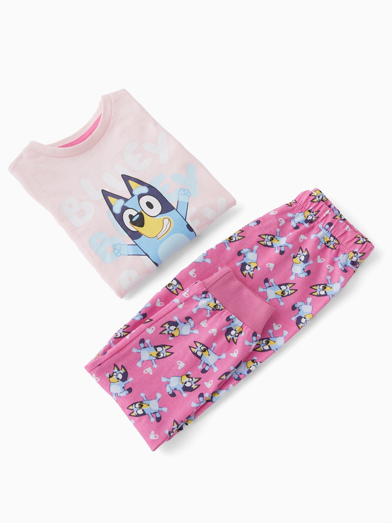  image of bluey-frill-long-sleeve-pyjama-set-pink