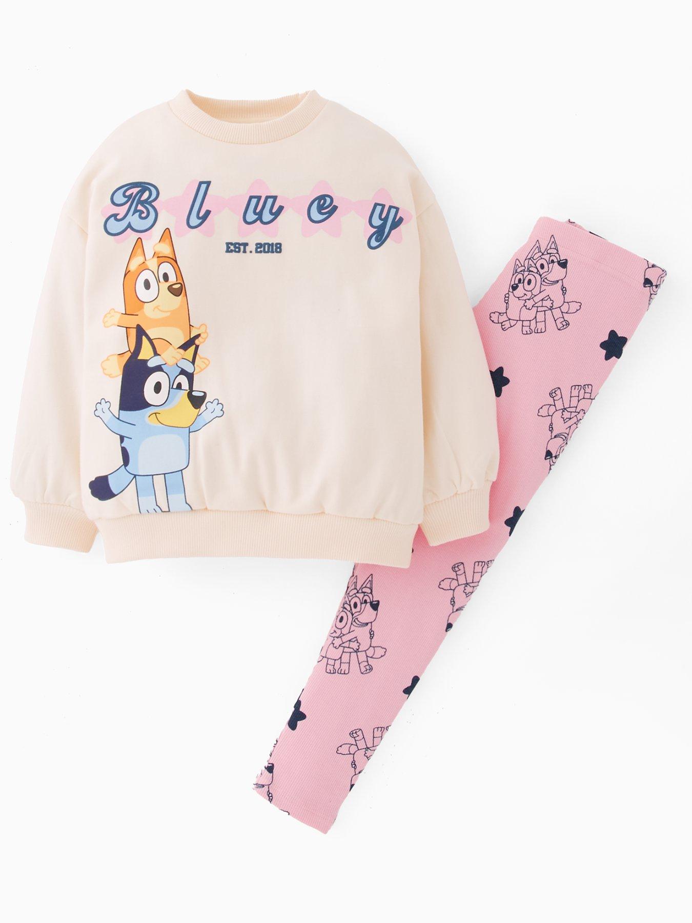 front image of bluey-and-bingo-leggings-sweat-set-cream
