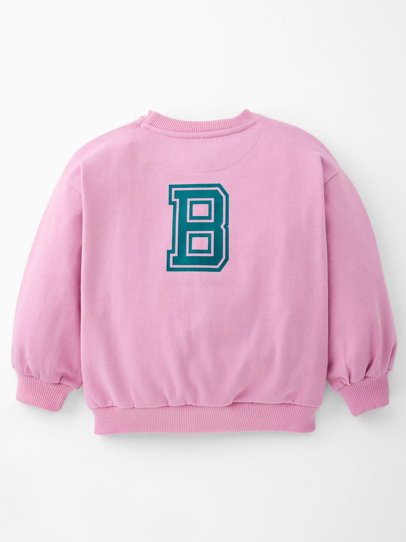 back image of bluey-b-athleisure-sweatshirt-pink