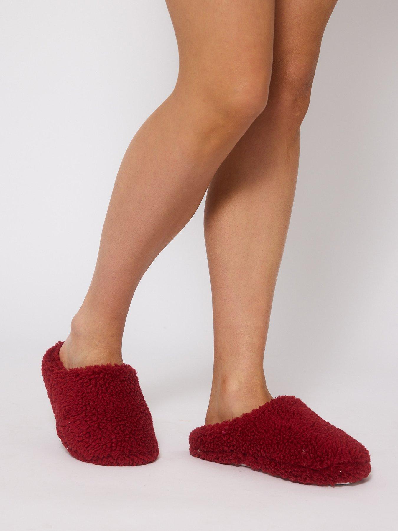 Image 2 of 4 of Loungeable Cosy Mule Slipper - Red