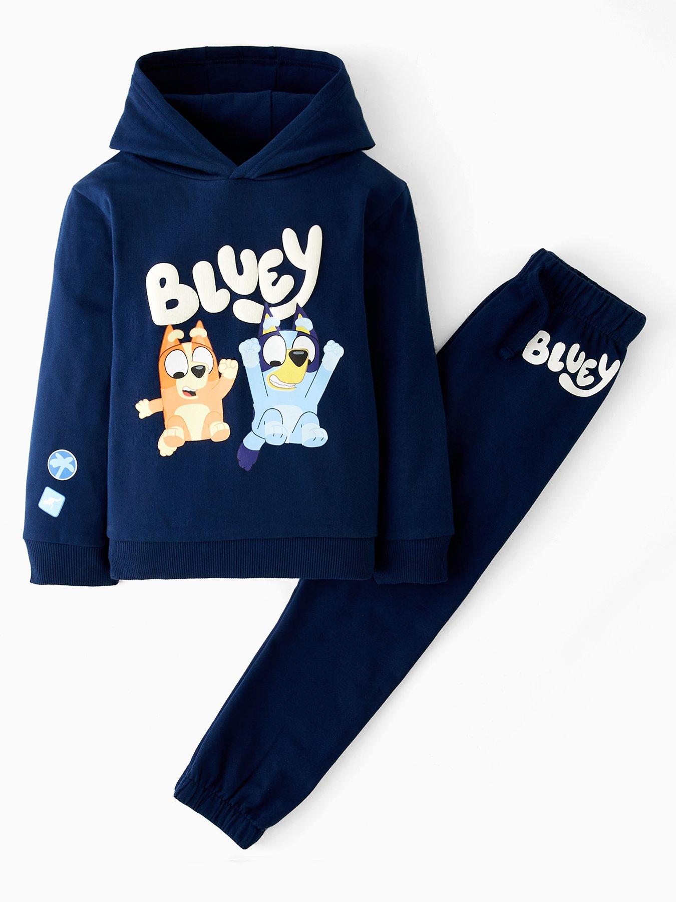 Bluey &  Bingo Hooded Sweat Set - Blue