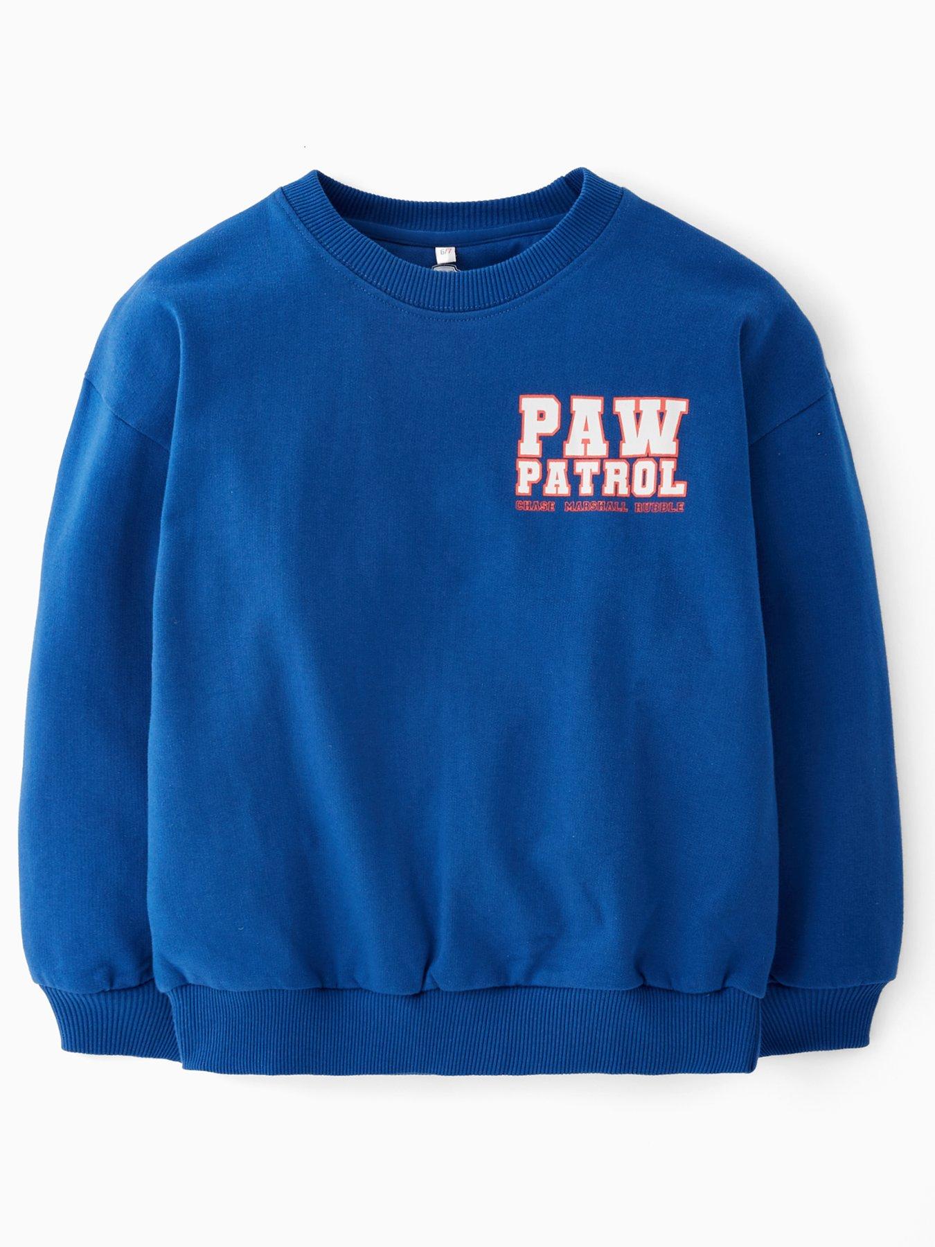 back image of paw-patrol-back-print-sweatshirt-navy
