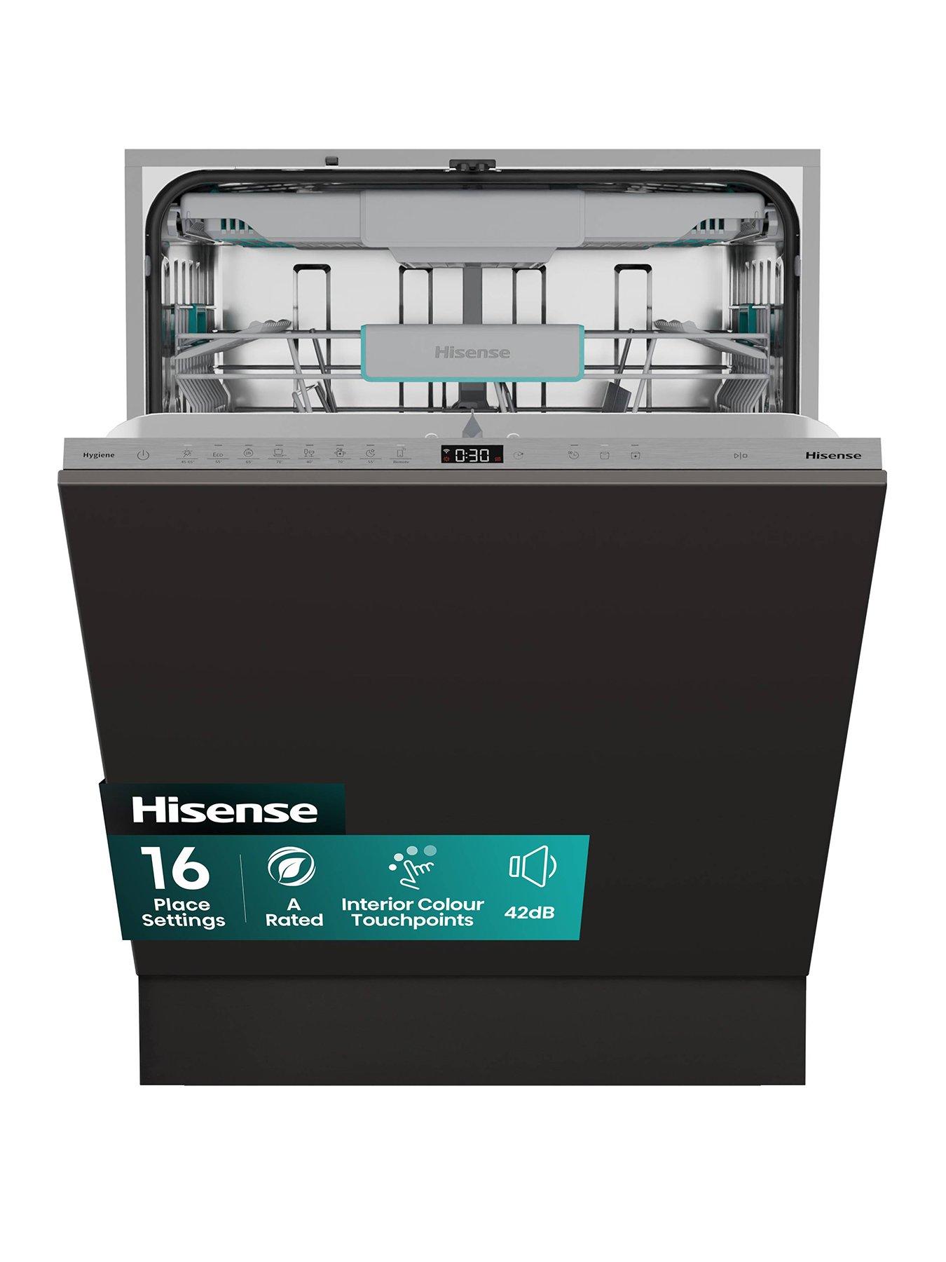 Hisense HV673A60UK Full-Size Fully Integrated Wi-Fi Enabled 16-Place Dishwasher