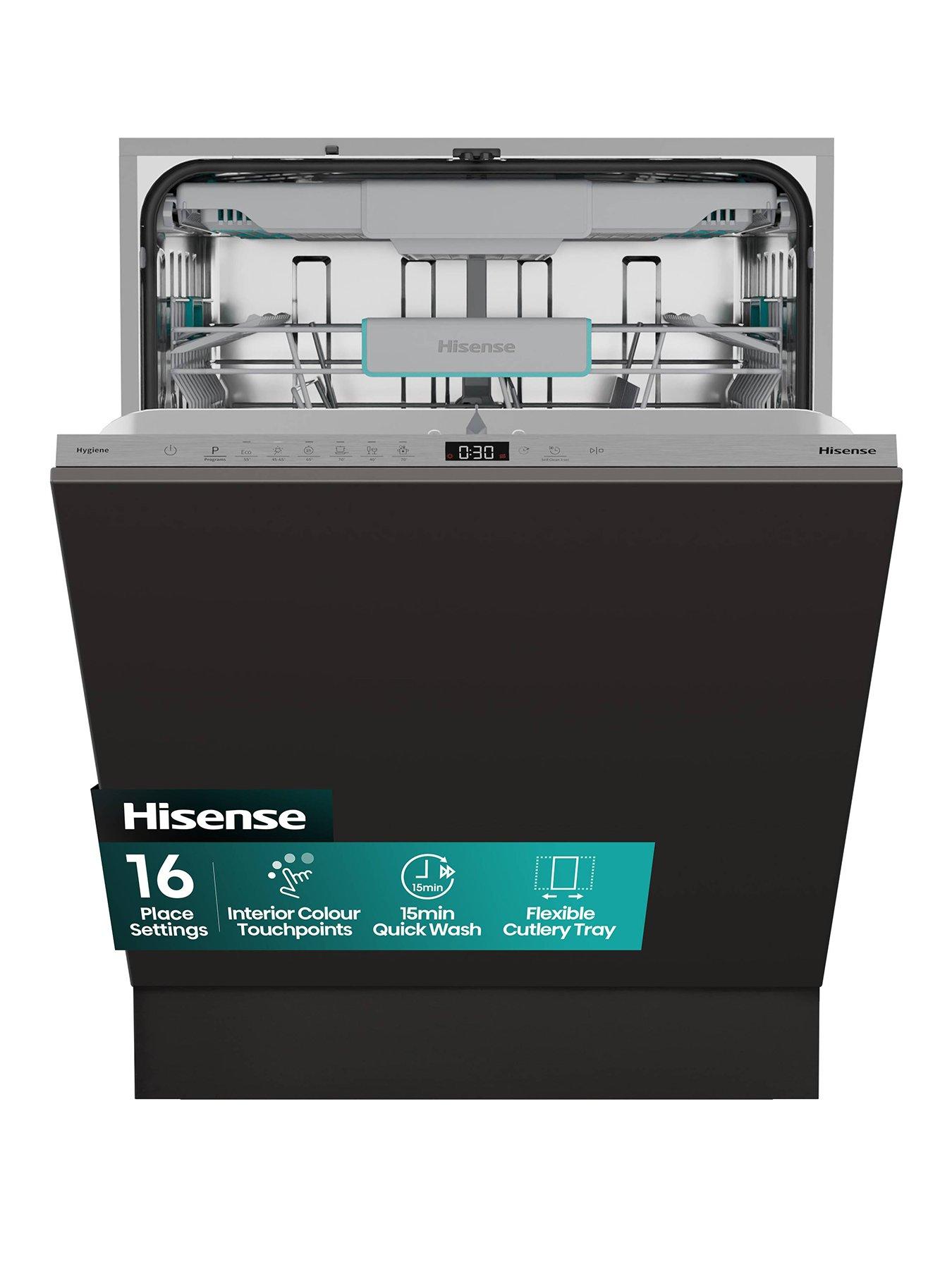 Hisense HV16CUK Full-Size Fully Integrated 16-Place Dishwasher