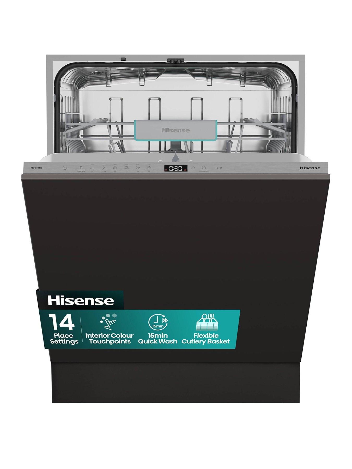 Hisense HV642C65UK Full-Size Fully Integrated 14-Place Dishwasher