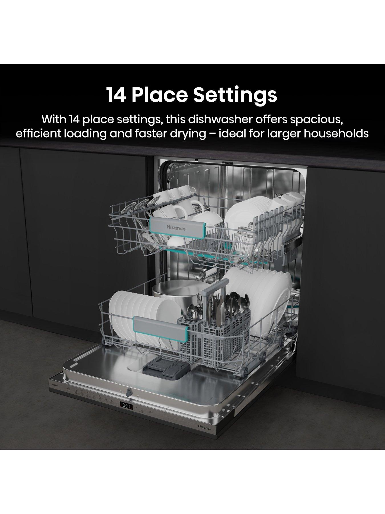 Image 3 of 7 of Hisense HV642C65UK Full-Size Fully Integrated 14-Place Dishwasher