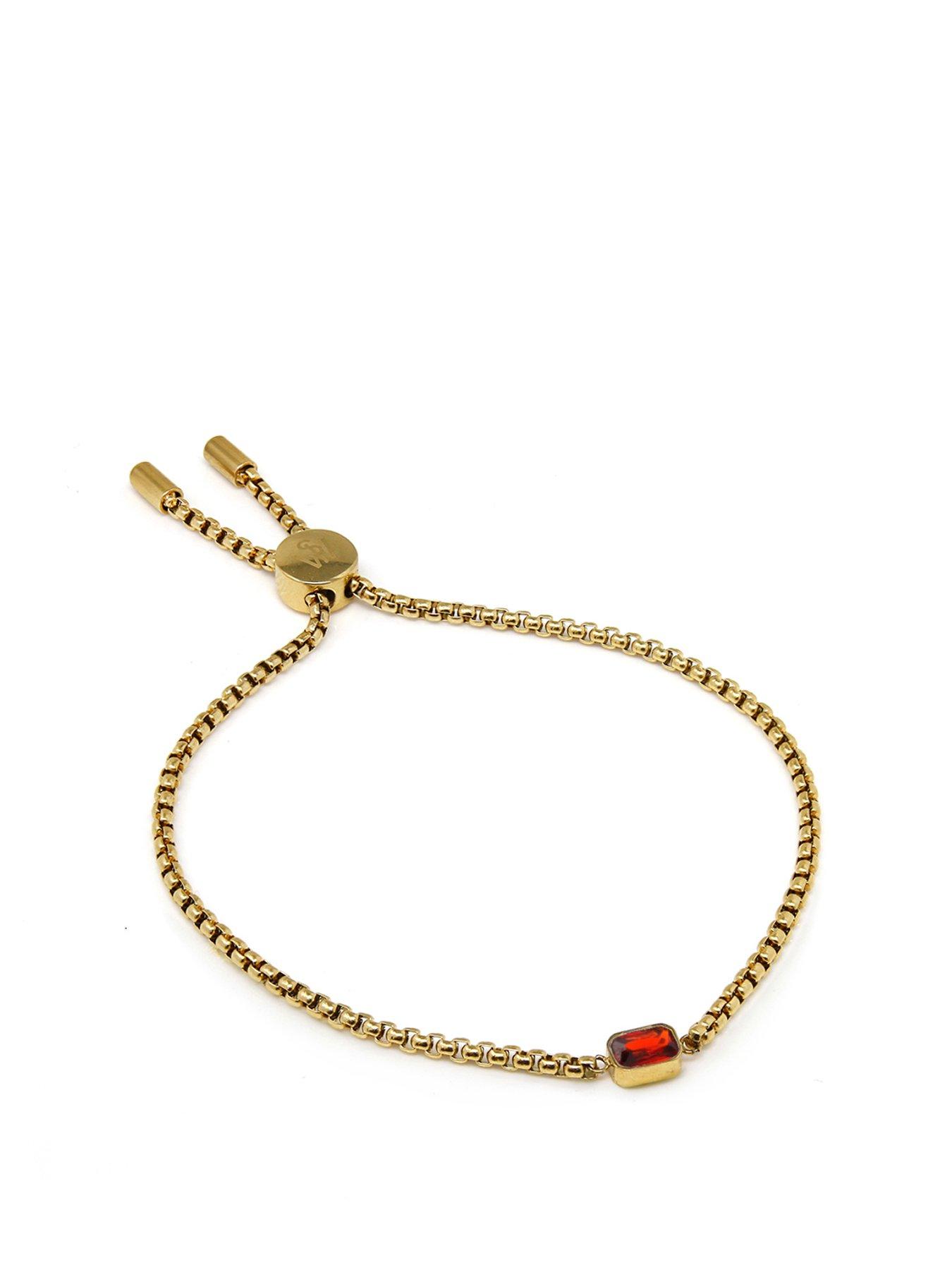 undefined Children's Birthstone Bracelet - Yellow Gold January-December