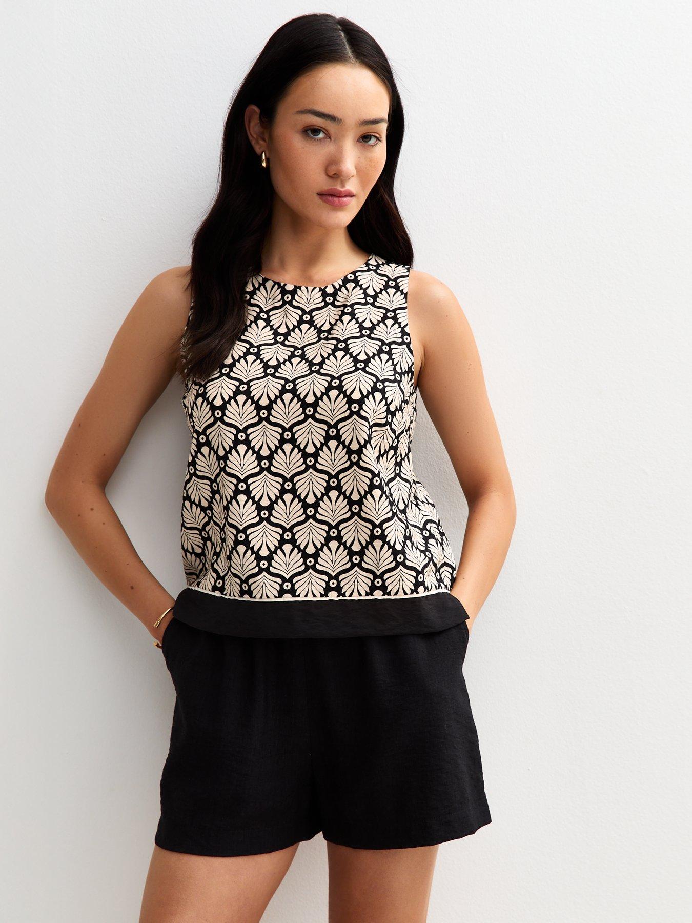 new-look-black-floral-print-sleeveless-top-white