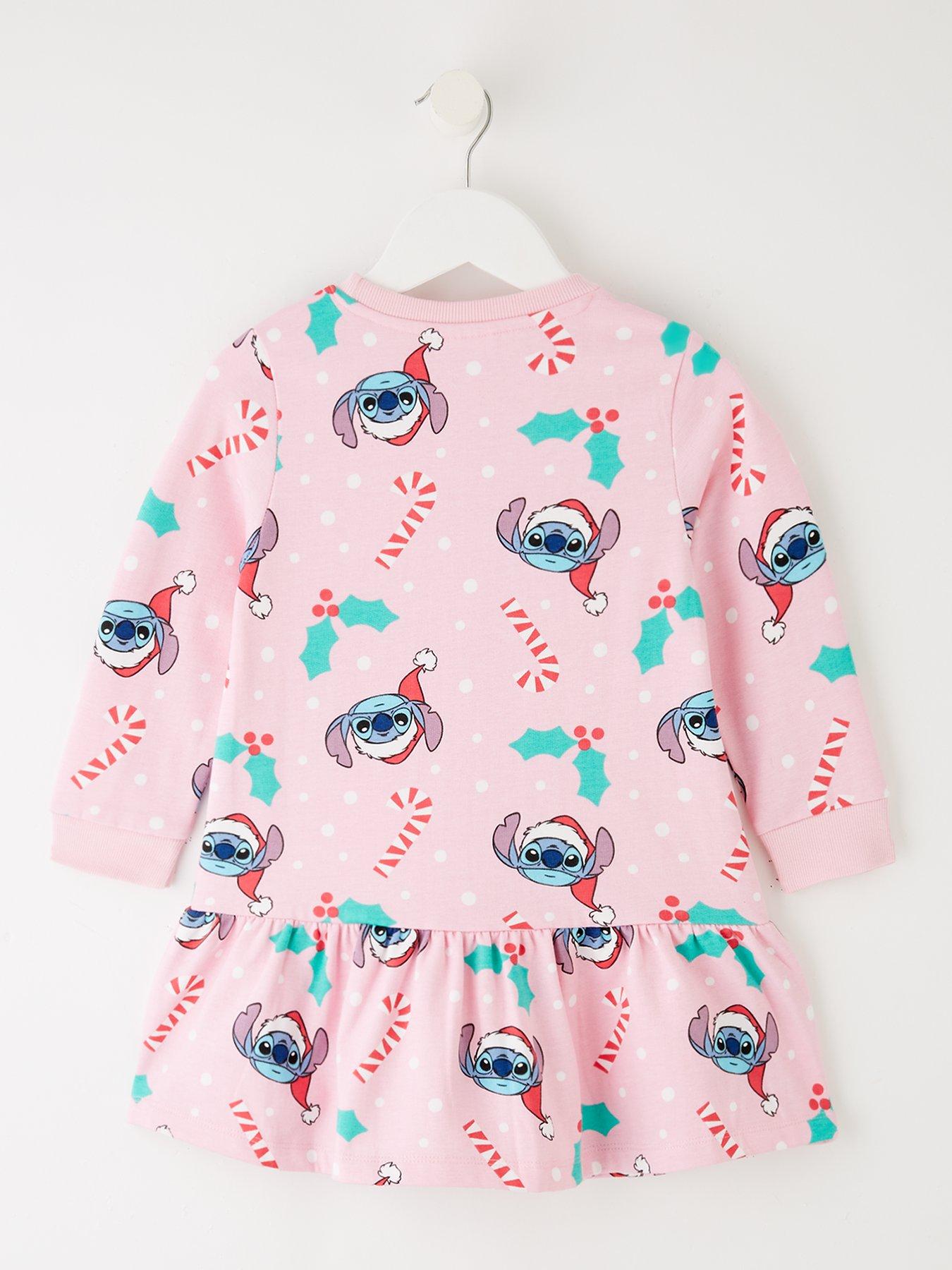 back image of disney-lilo-stitch-stitch-christmas-dress-pink