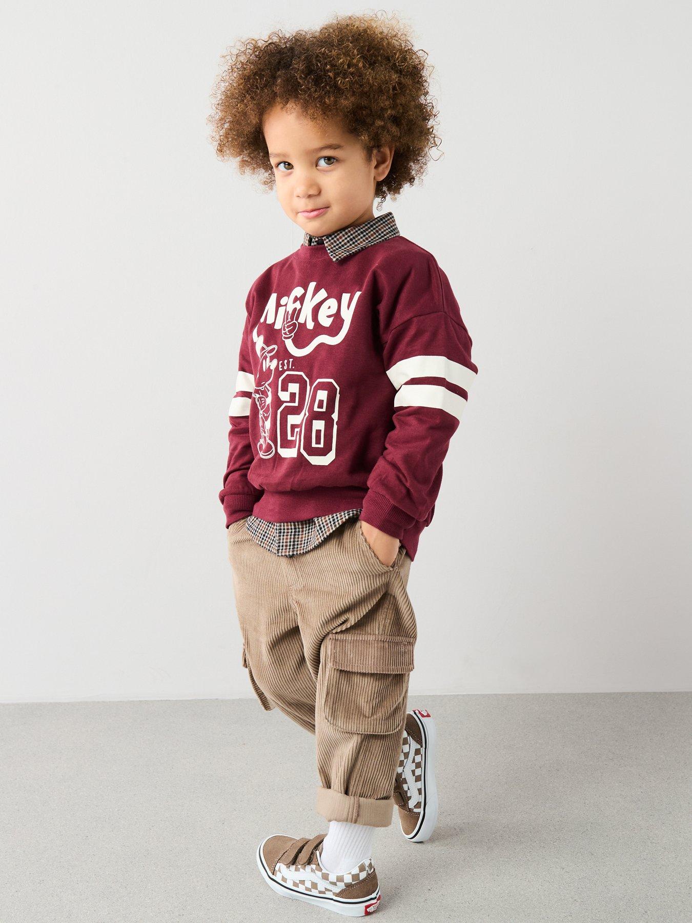  image of mickey-mouse-mickey-varsity-sweatshirt-red