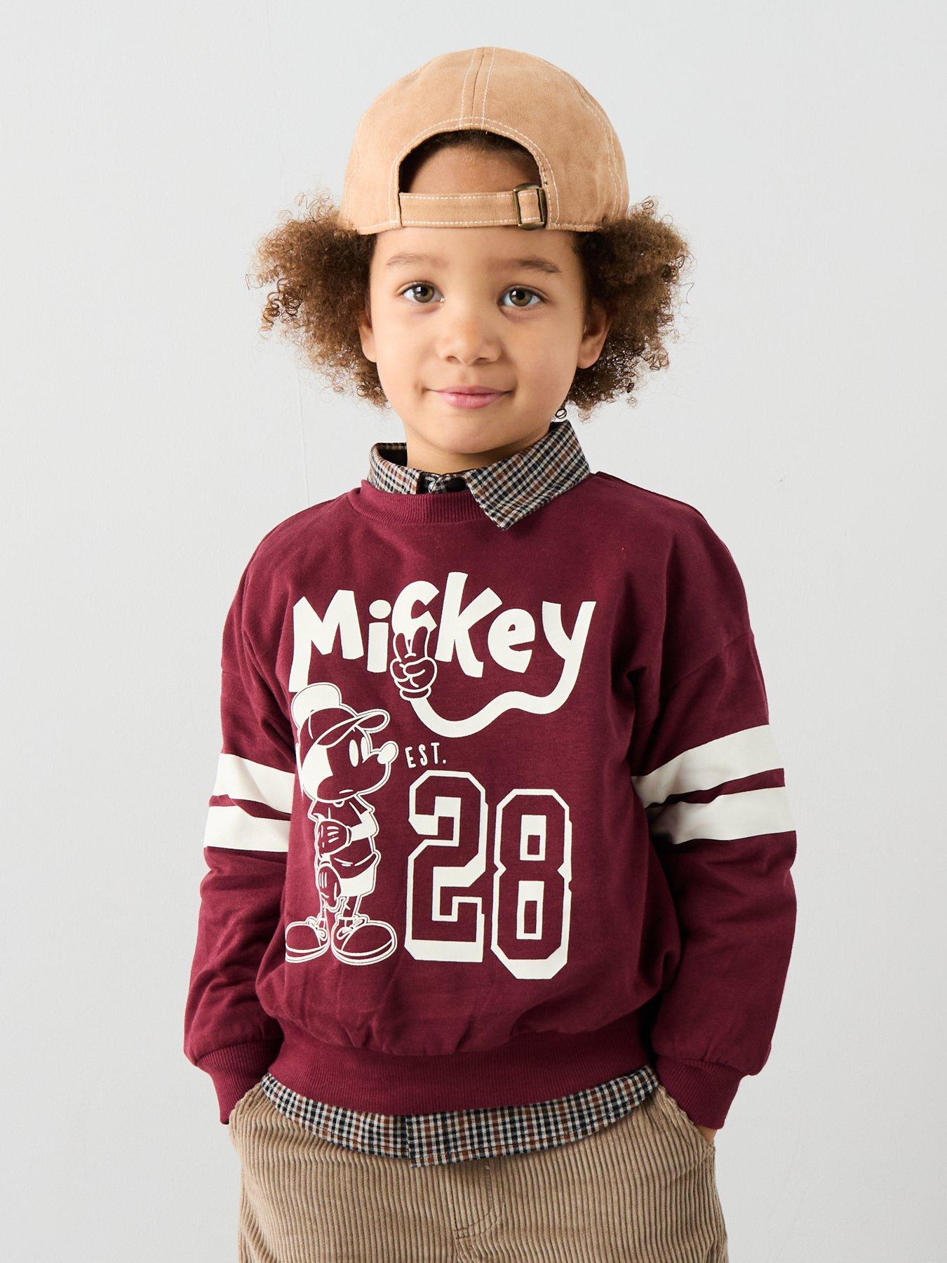  image of mickey-mouse-mickey-varsity-sweatshirt-red