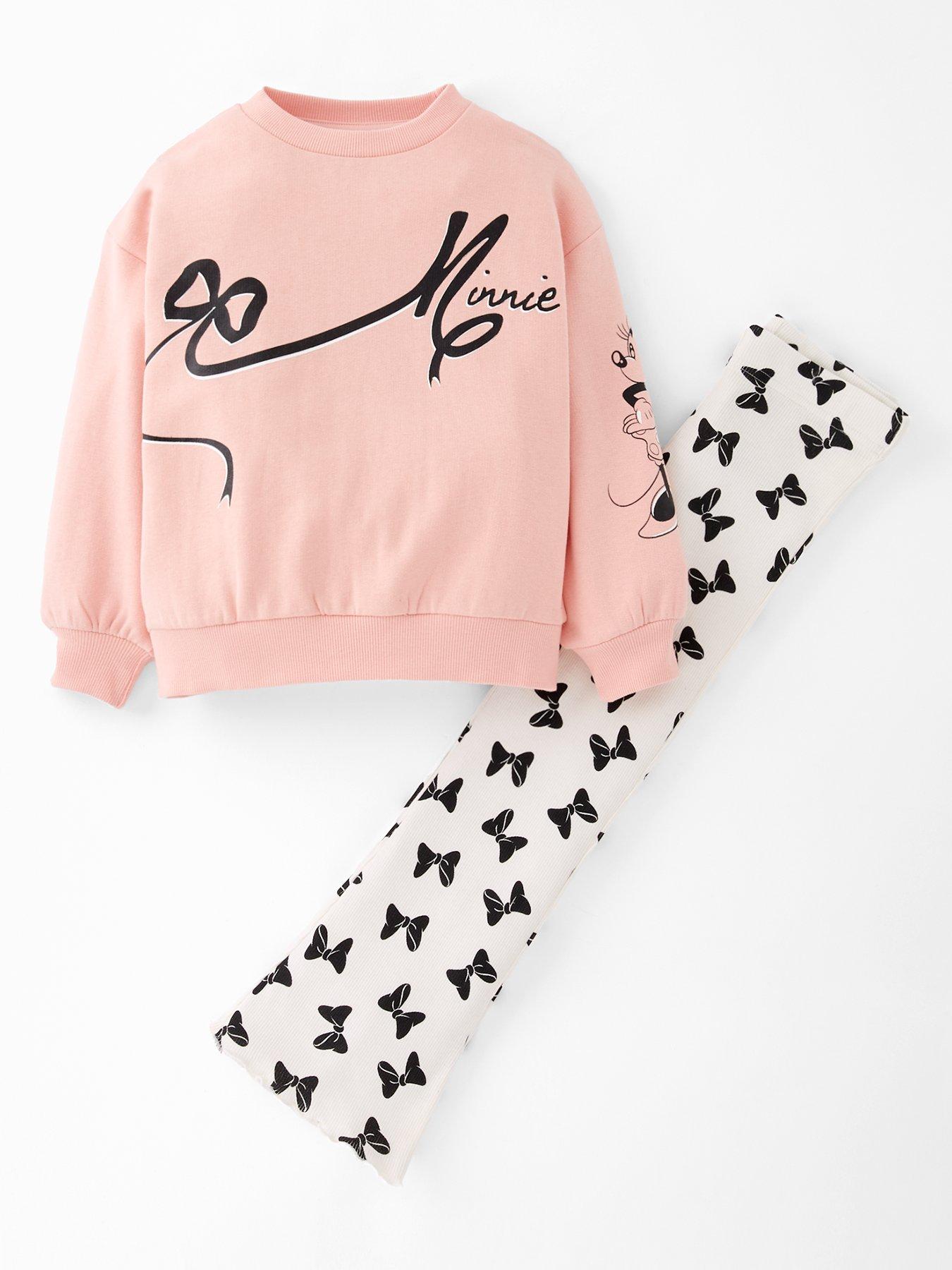 front image of minnie-mouse-sweat-legging-set-pink