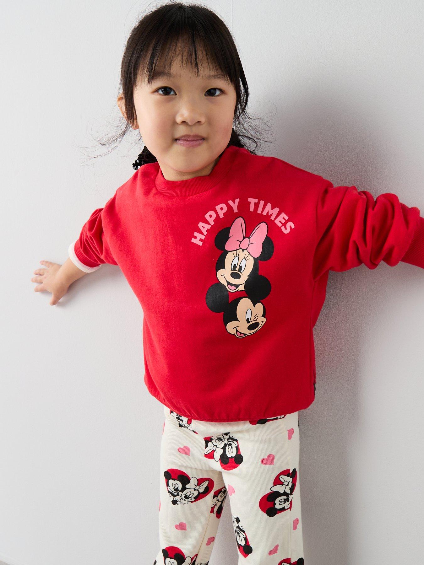  image of minnie-mouse-disney-print-legging-set-bright-red