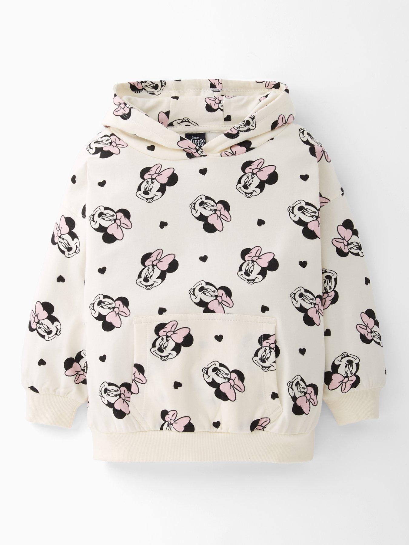 Image 1 of 5 of Minnie Mouse Hooded Sweatshirt - Cream