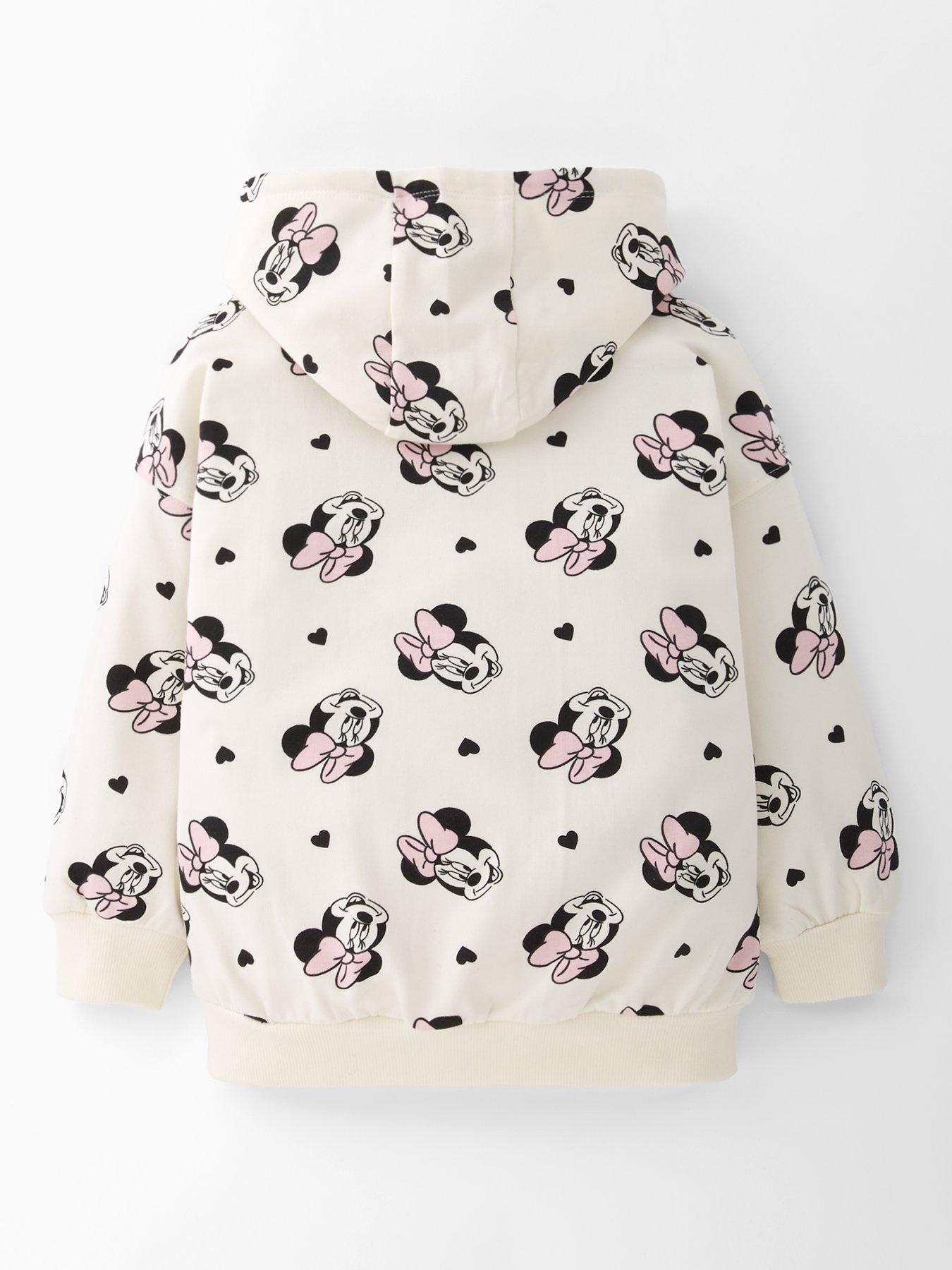 Image 2 of 5 of Minnie Mouse Hooded Sweatshirt - Cream