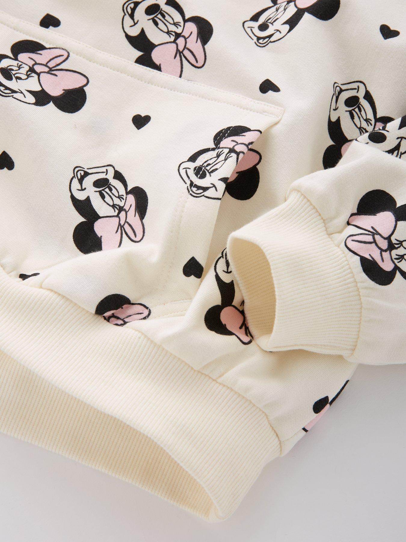 Image 4 of 5 of Minnie Mouse Hooded Sweatshirt - Cream