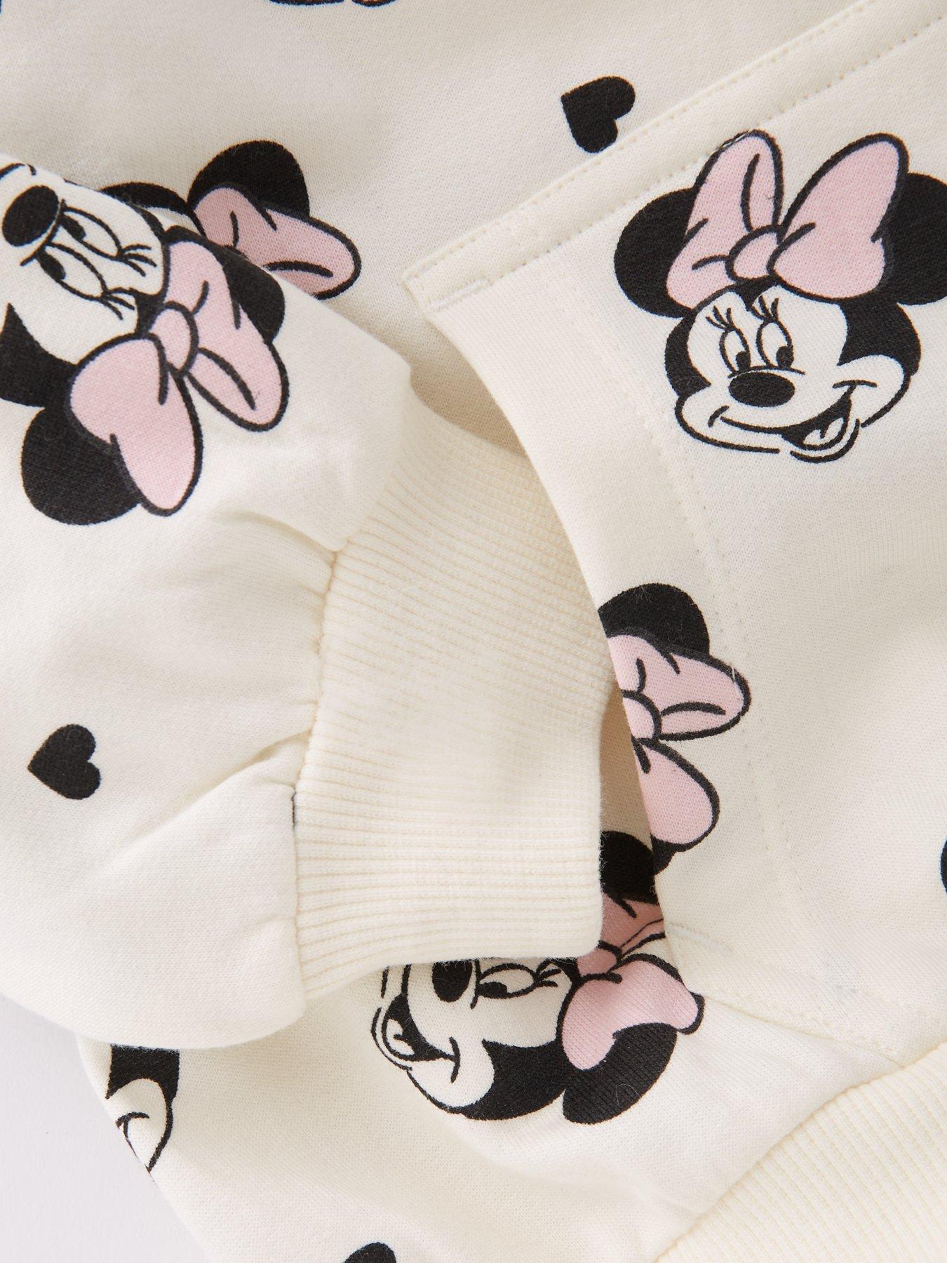 Image 5 of 5 of Minnie Mouse Hooded Sweatshirt - Cream