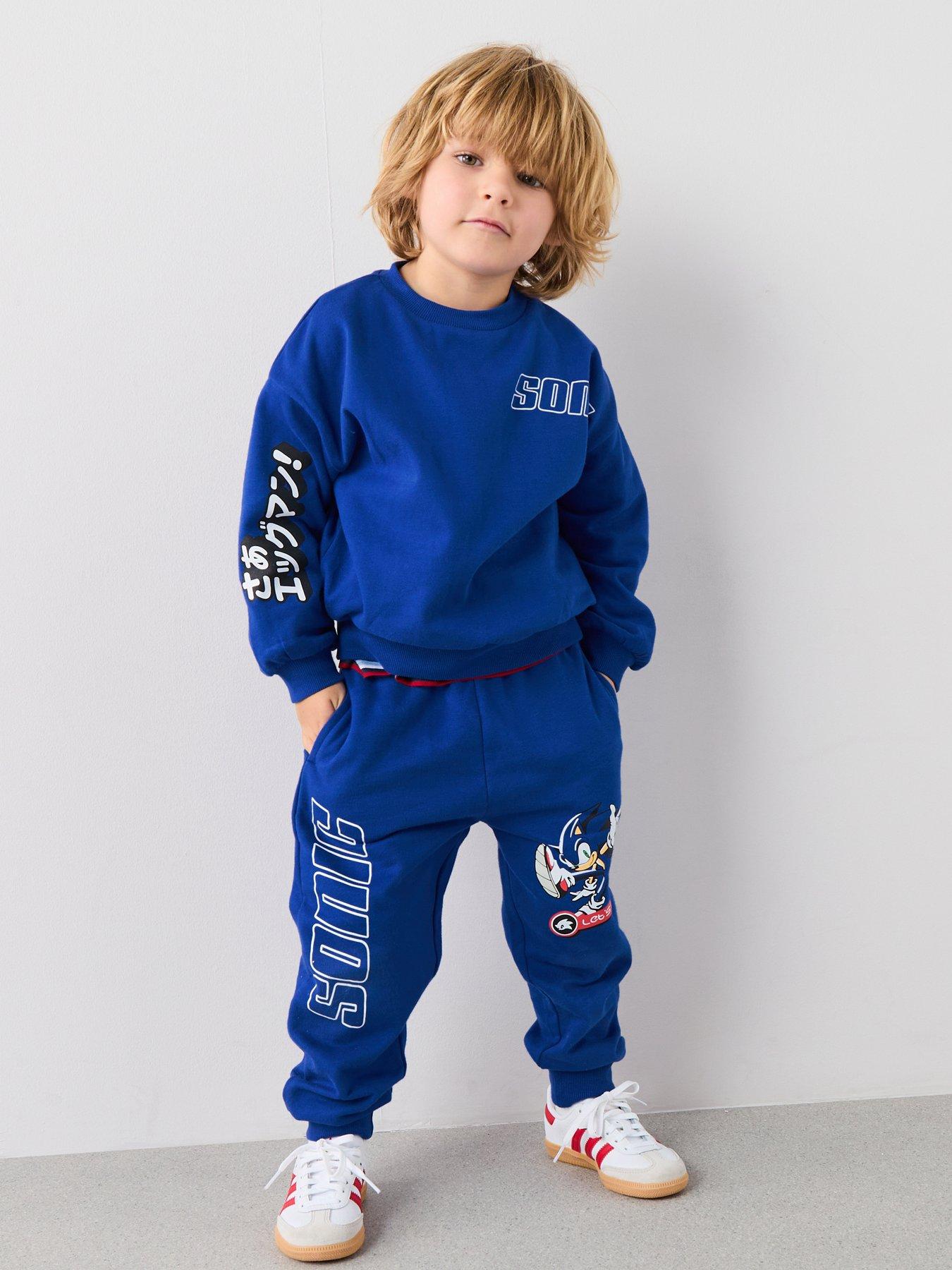  image of sonic-the-hedgehog-sonic-back-print-jogger-set-blue