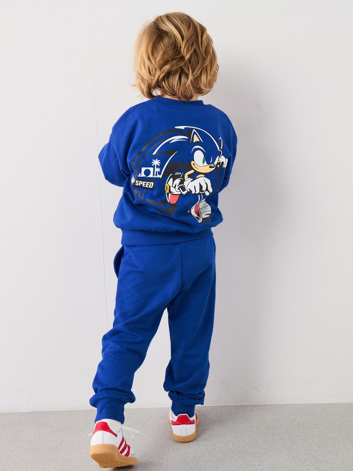 Image 2 of 5 of Sonic the Hedgehog Sonic Back Print Jogger Set - Blue