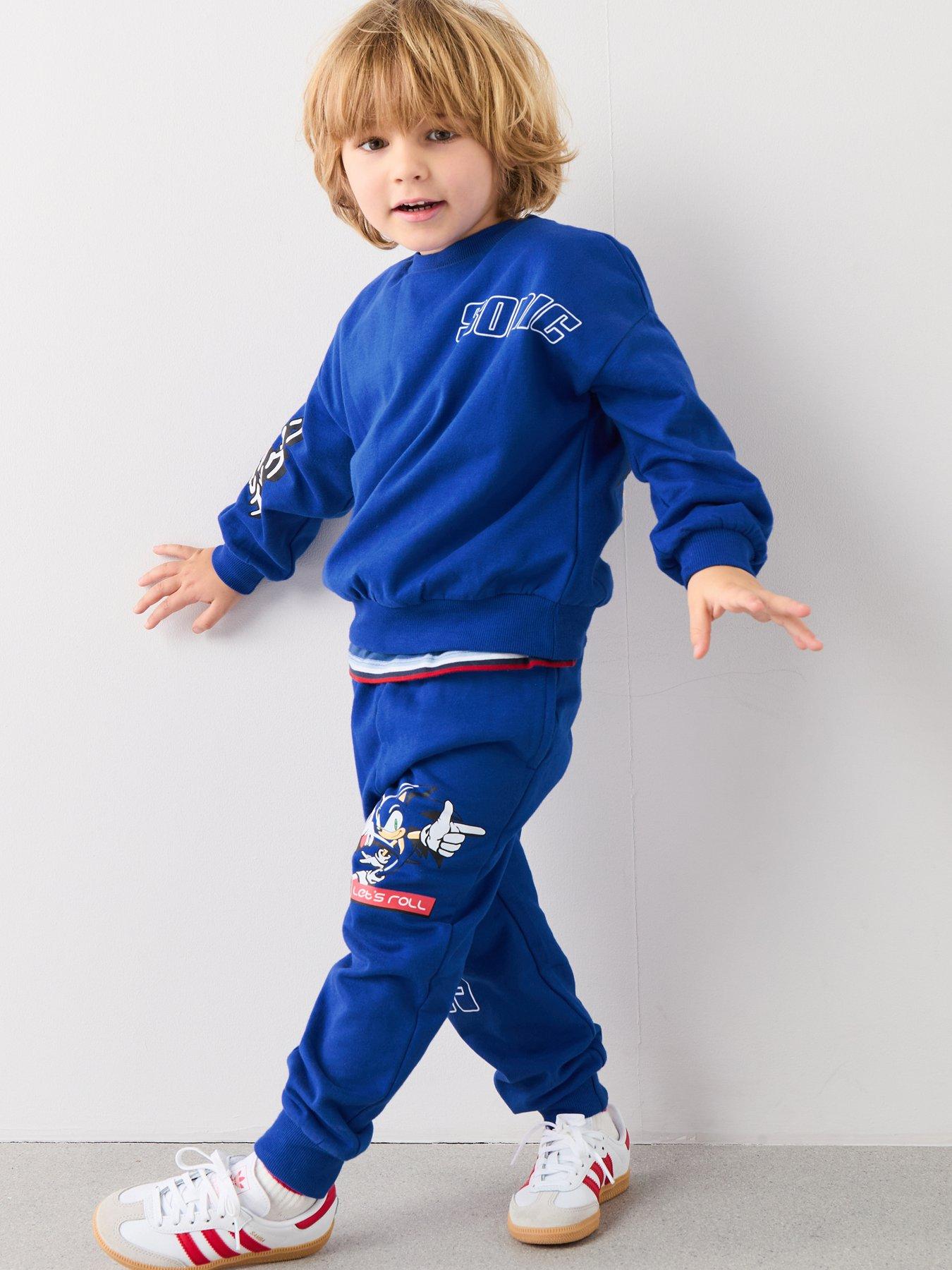 Image 5 of 5 of Sonic the Hedgehog Sonic Back Print Jogger Set - Blue