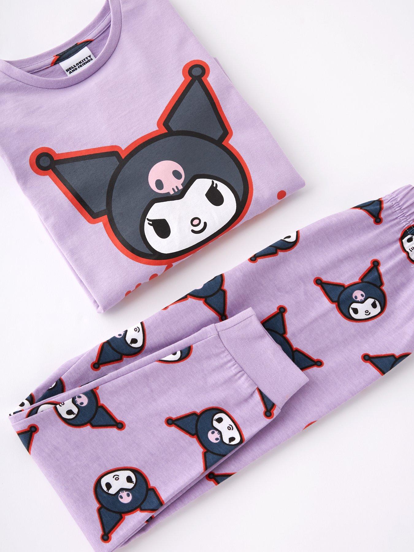 image of hello-kitty-kuromi-pyjamas-purple