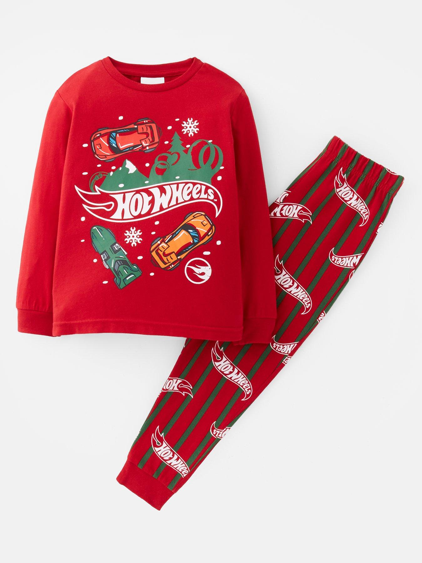 Hot Wheels Festive Christmas Pyjamas - Red