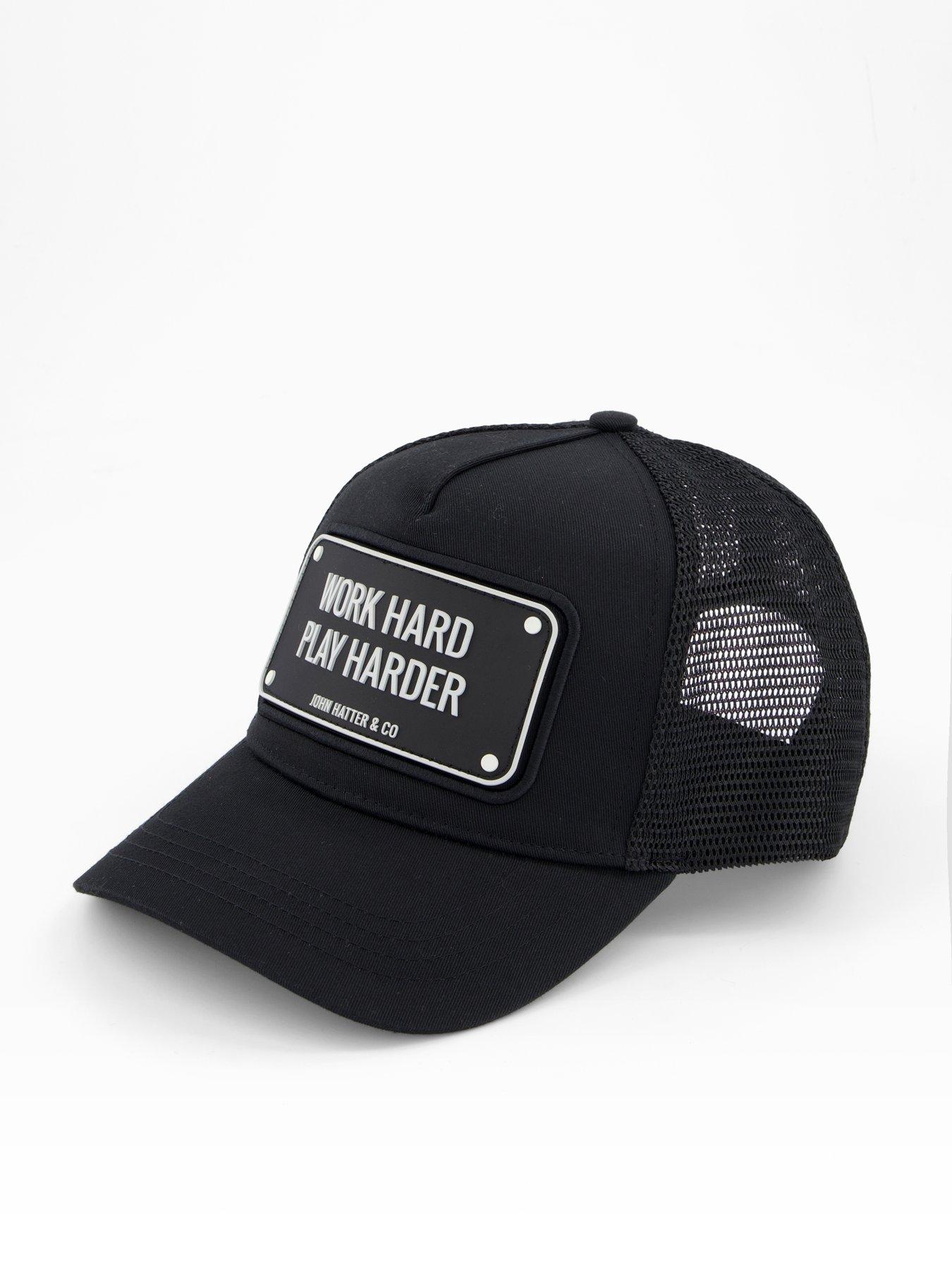 Image 2 of 4 of John Hatter & Co Rubber Work Hard Play Harder Cap