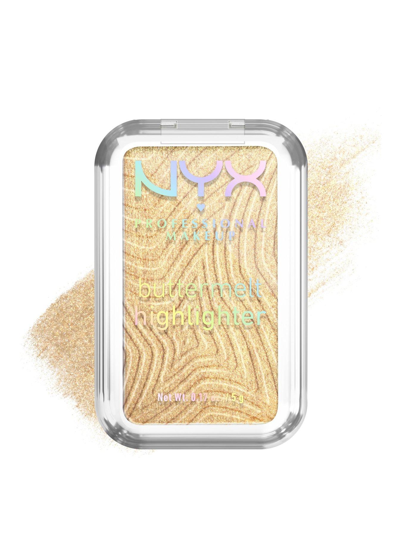 NYX PROFESSIONAL MAKEUP Buttermelt Highlighter, Powder Highlighter, 12 HR Wear, Fade  &  Transfer Resistant