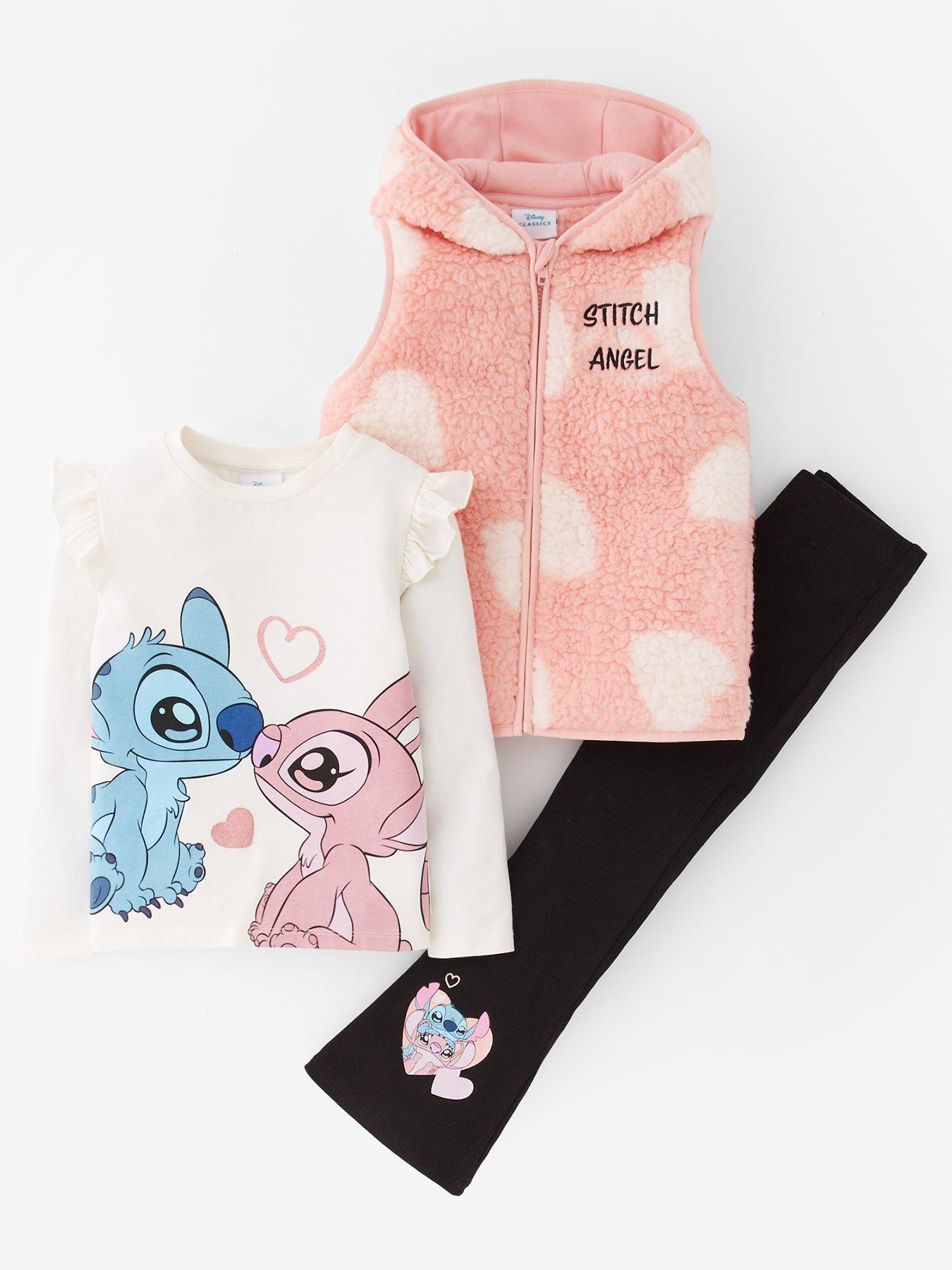  image of disney-lilo-stitch-stitch-and-angel-3-piece-gilet-set-pink