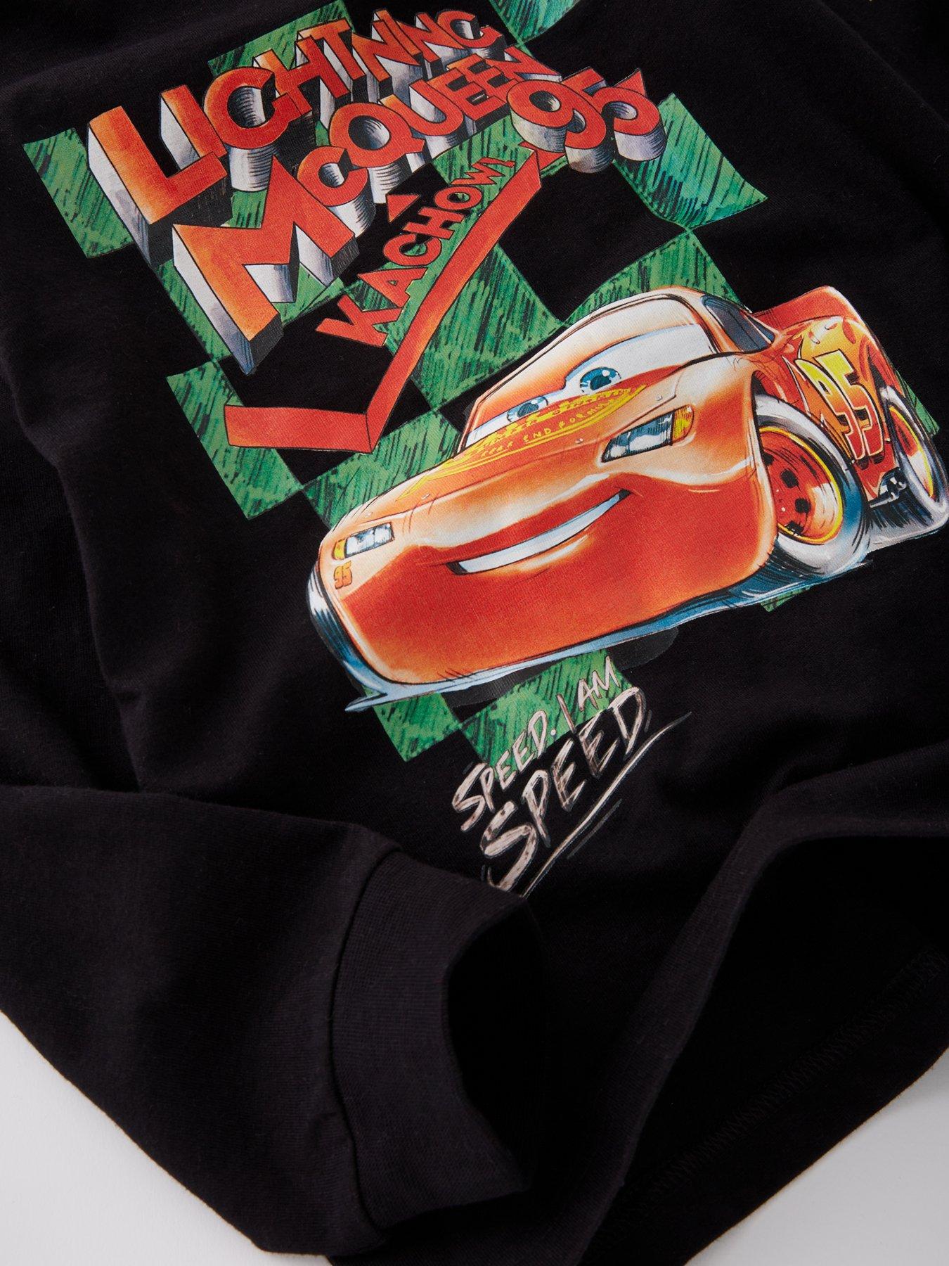 Image 3 of 5 of The Very Collection Disney Cars Lightning Mcqueen Long Sleeve Pyjamas - Black