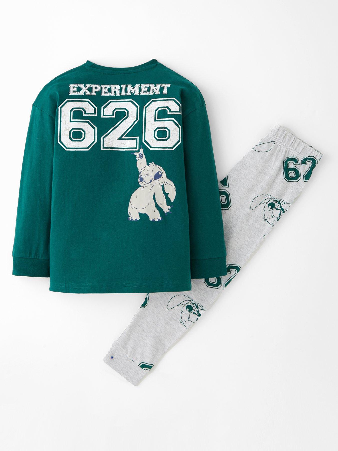 back image of disney-lilo-stitch-disney-stitch-boys-pyjamas-green