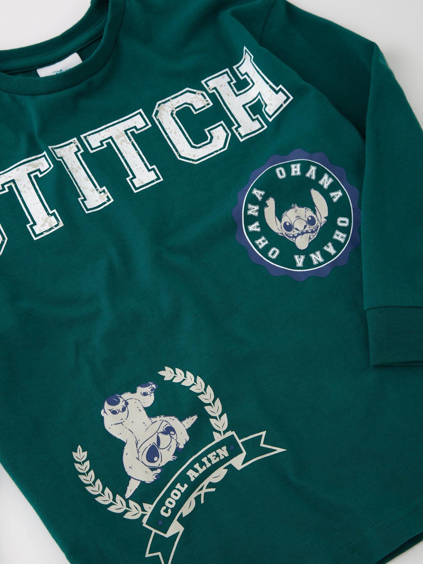  image of disney-lilo-stitch-disney-stitch-boys-pyjamas-green