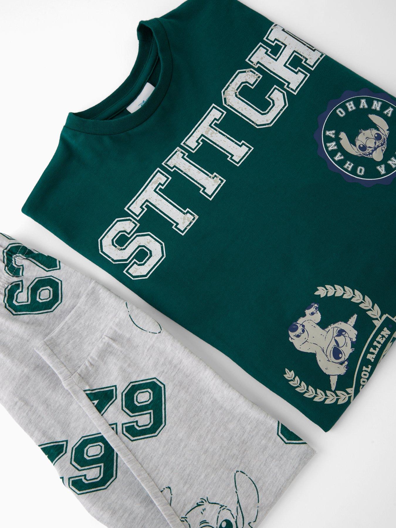 image of disney-lilo-stitch-disney-stitch-boys-pyjamas-green