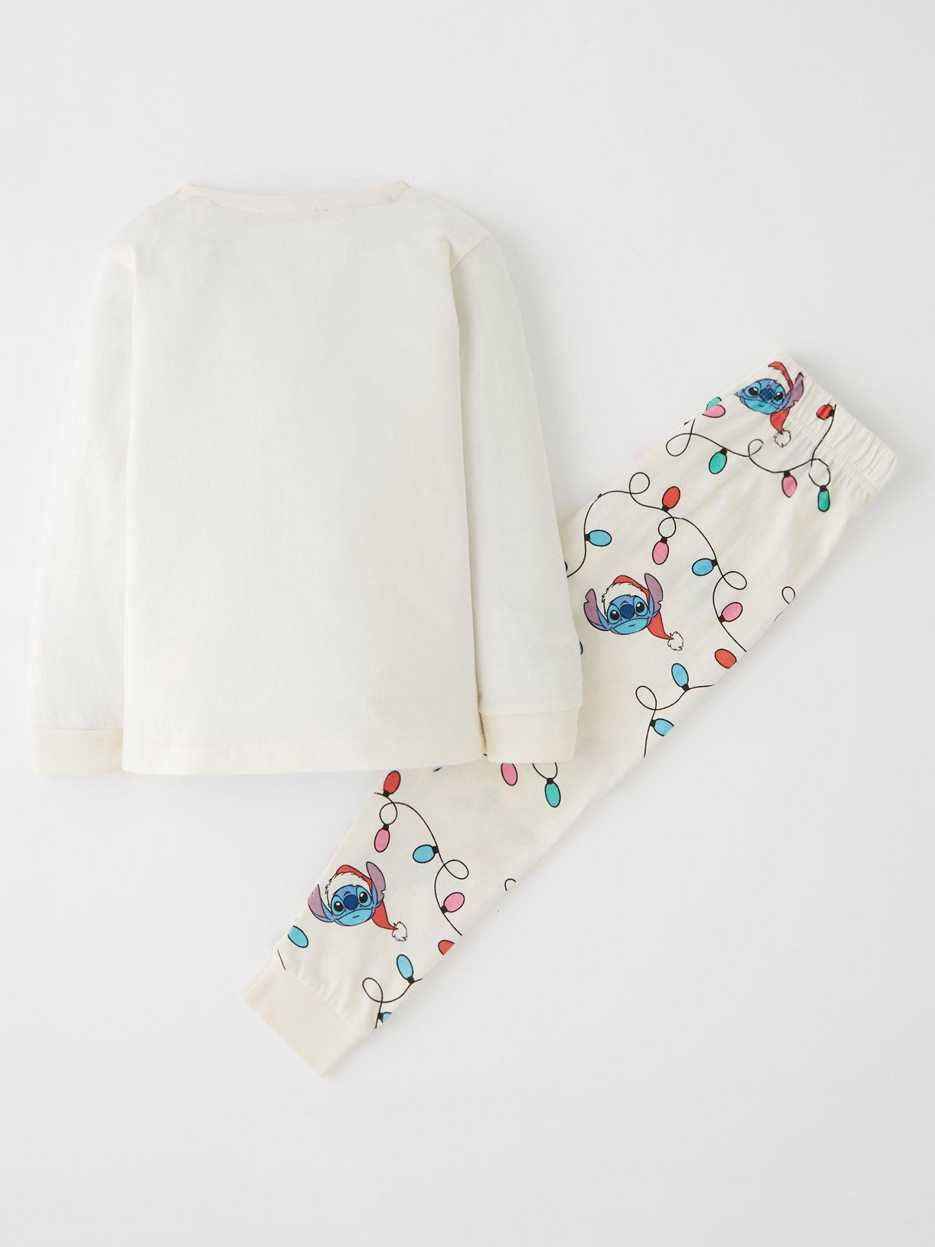  image of disney-lilo-stitch-disney-lilo-amp-stitch-christmas-pyjamas-cream