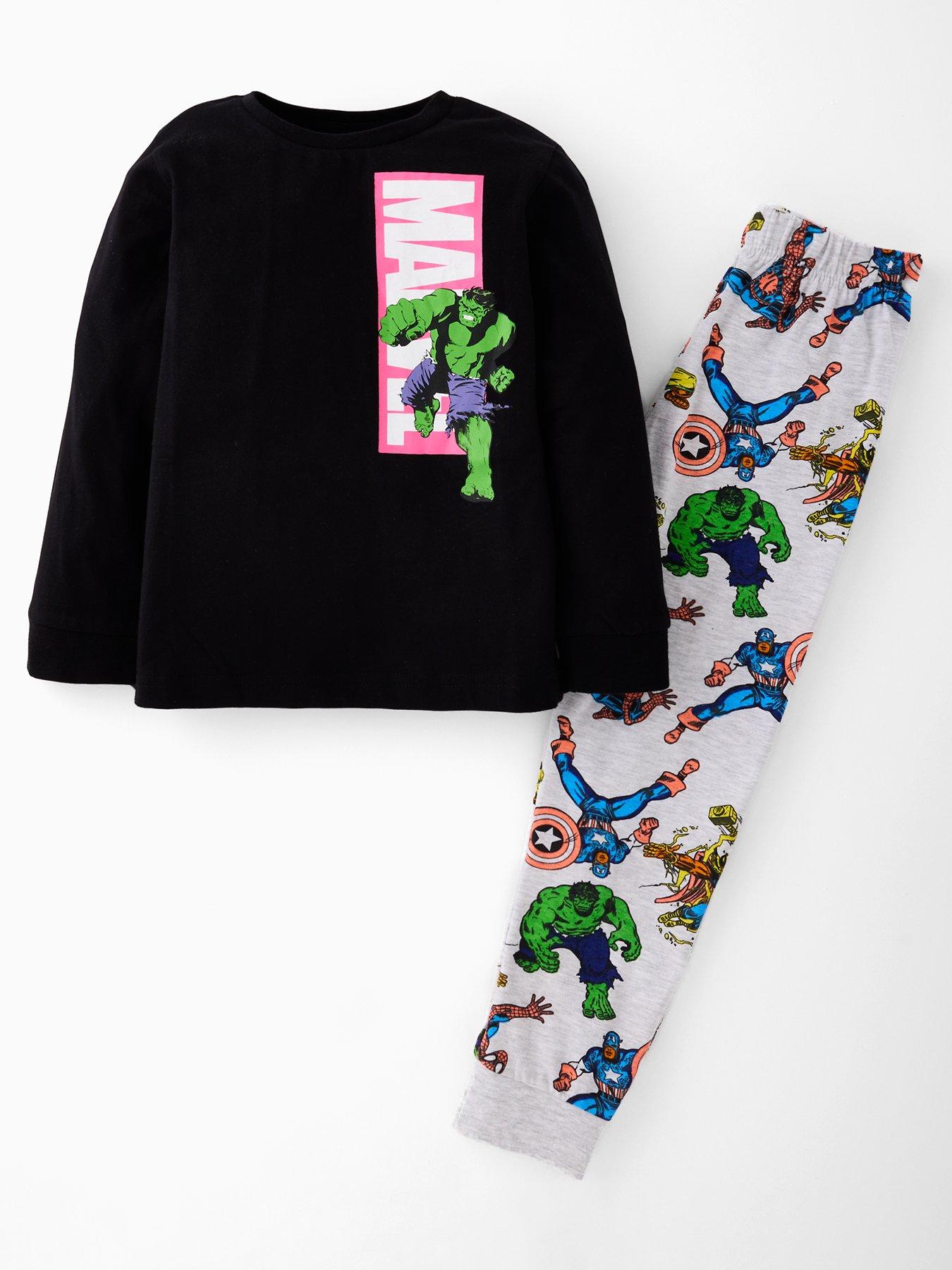 marvel-comic-print-back-pyjamas-black