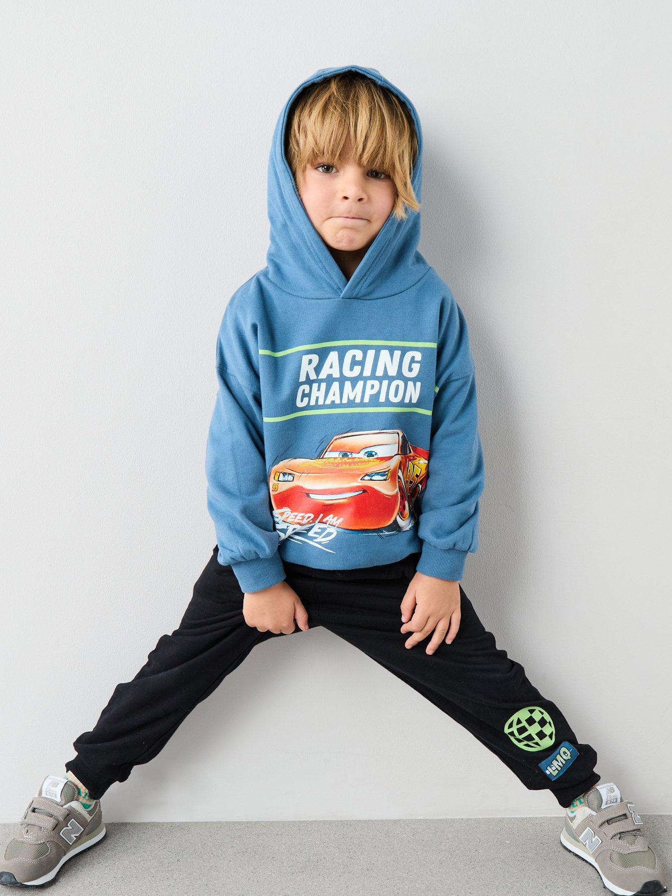 Image 1 of 5 of Disney Cars Lightning Mcqueen Hood Sweat Set