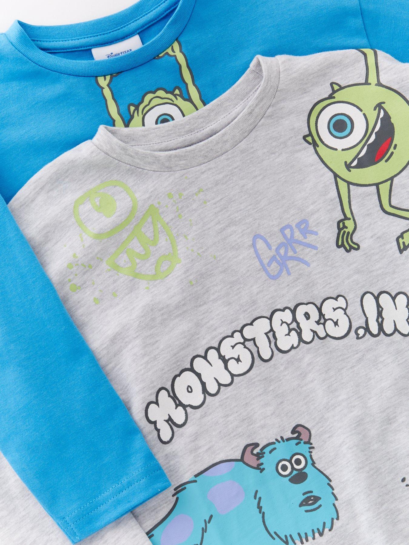  image of disney-2-pack-monsters-inc-mike-amp-sulley-pyjamas-blue