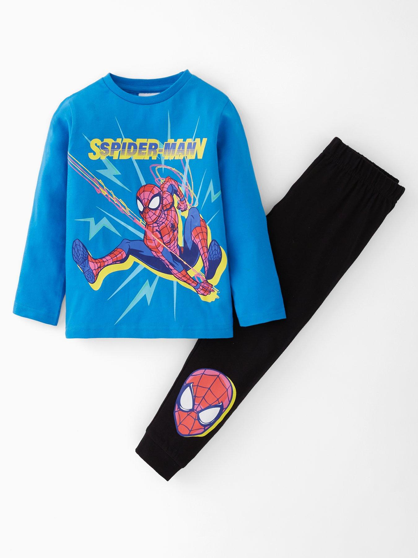 spiderman-print-pyjamas-blue