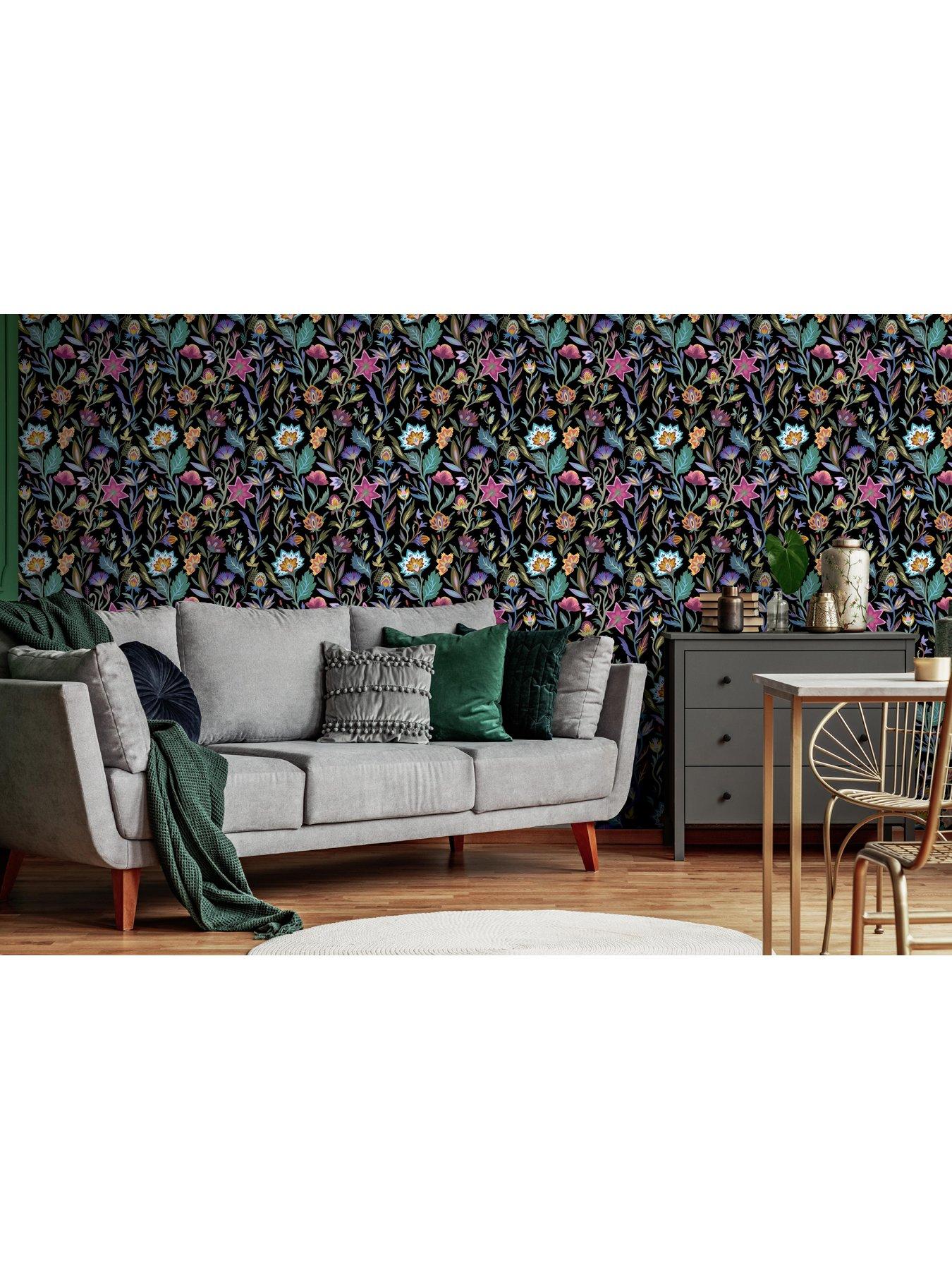 Image 5 of 5 of ARTHOUSE Lush Paradise Wallpaper - Black